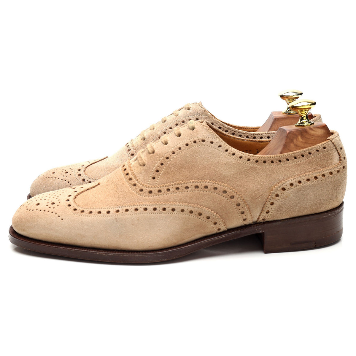 &#39;Ludgate 2&#39; Cream Suede Oxford Brogues UK 7.5 F