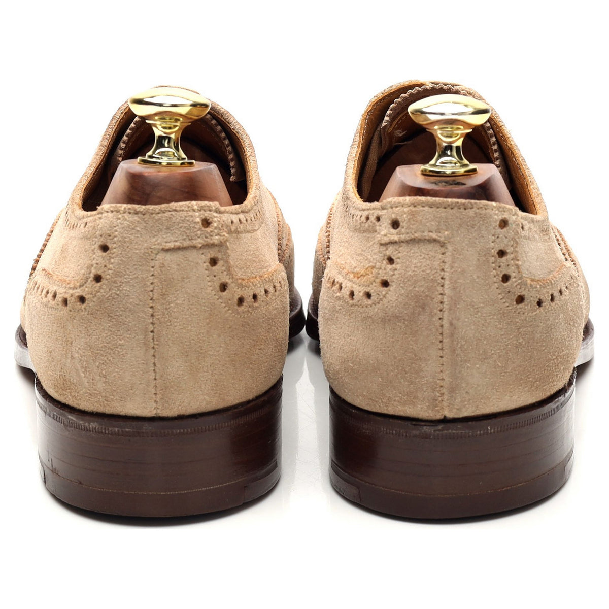 &#39;Ludgate 2&#39; Cream Suede Oxford Brogues UK 7.5 F