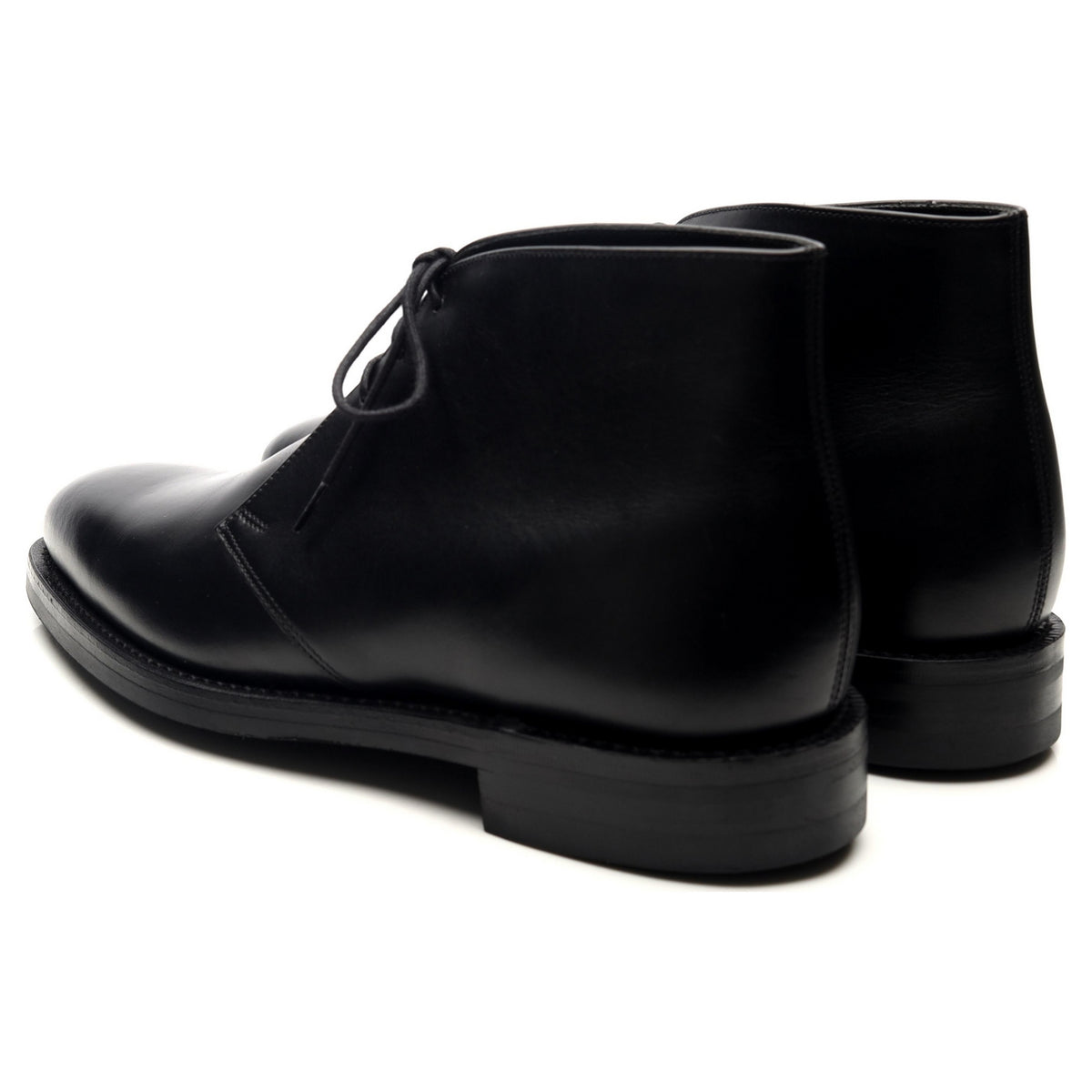 1880 &#39;Pimlico&#39; Black Leather Chukka Boots UK 7 F