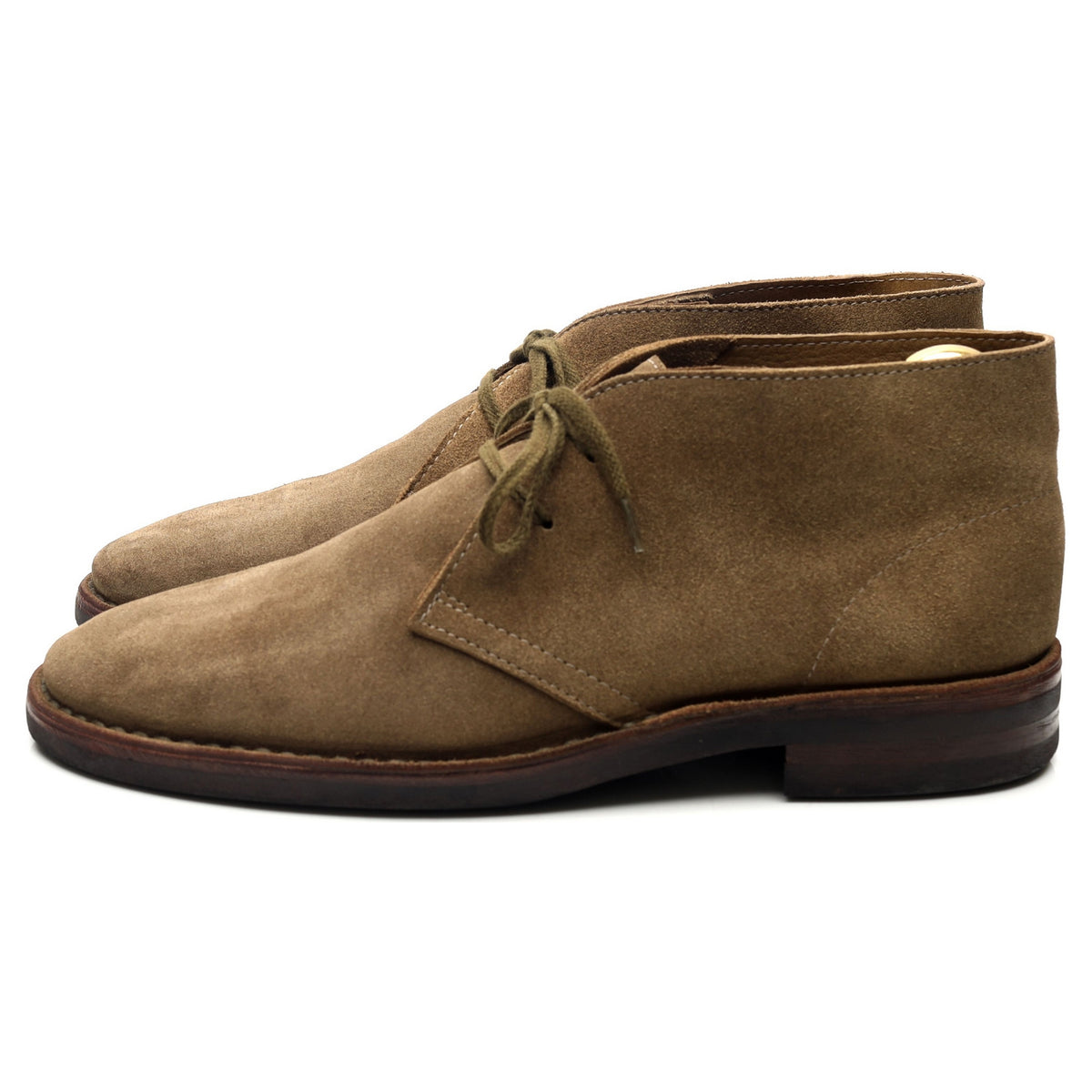 &#39;Clifford&#39; Taupe Brown Suede Chukka Boots UK 10.5