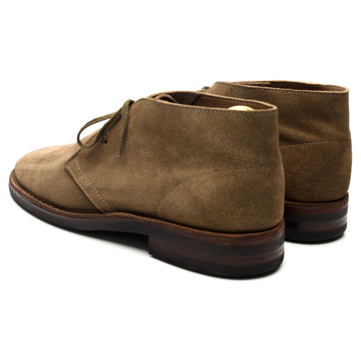 &#39;Clifford&#39; Taupe Brown Suede Chukka Boots UK 10.5