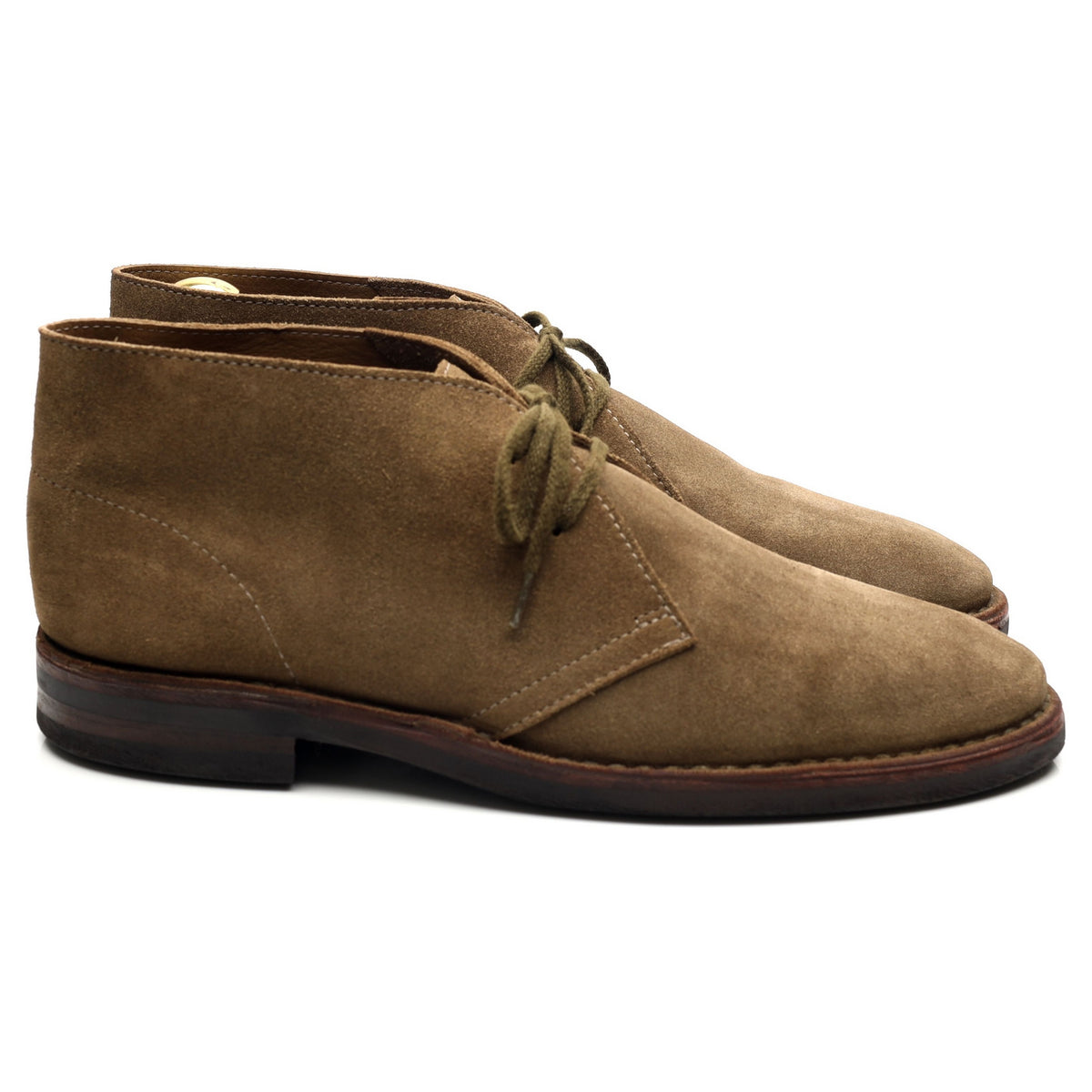 &#39;Clifford&#39; Taupe Brown Suede Chukka Boots UK 10.5