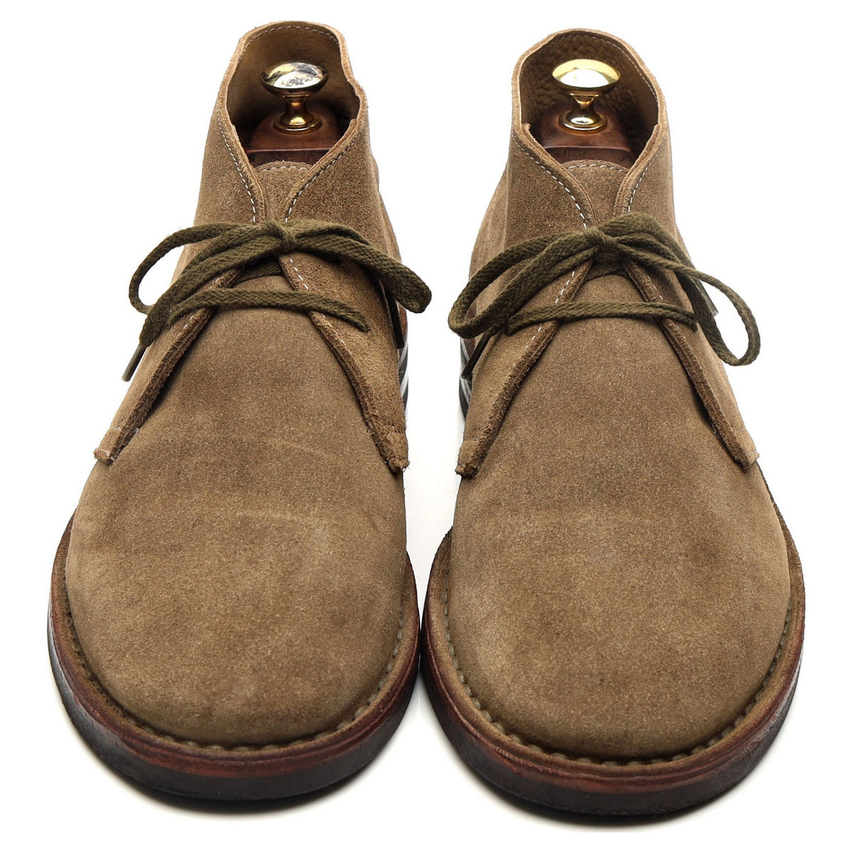 &#39;Clifford&#39; Taupe Brown Suede Chukka Boots UK 10.5