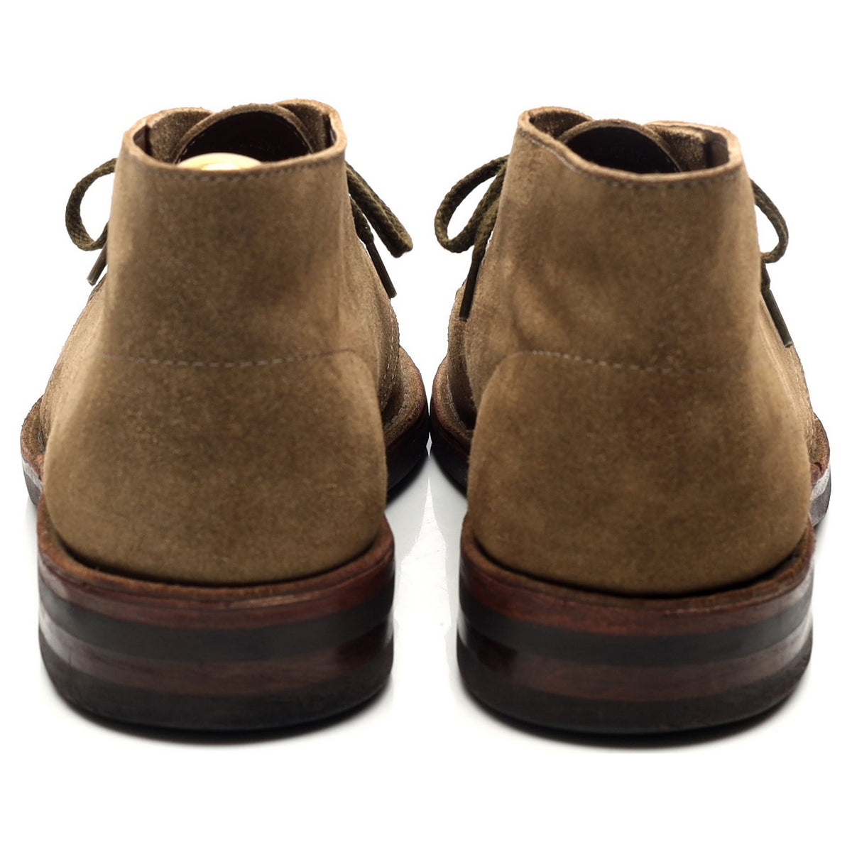 &#39;Clifford&#39; Taupe Brown Suede Chukka Boots UK 10.5