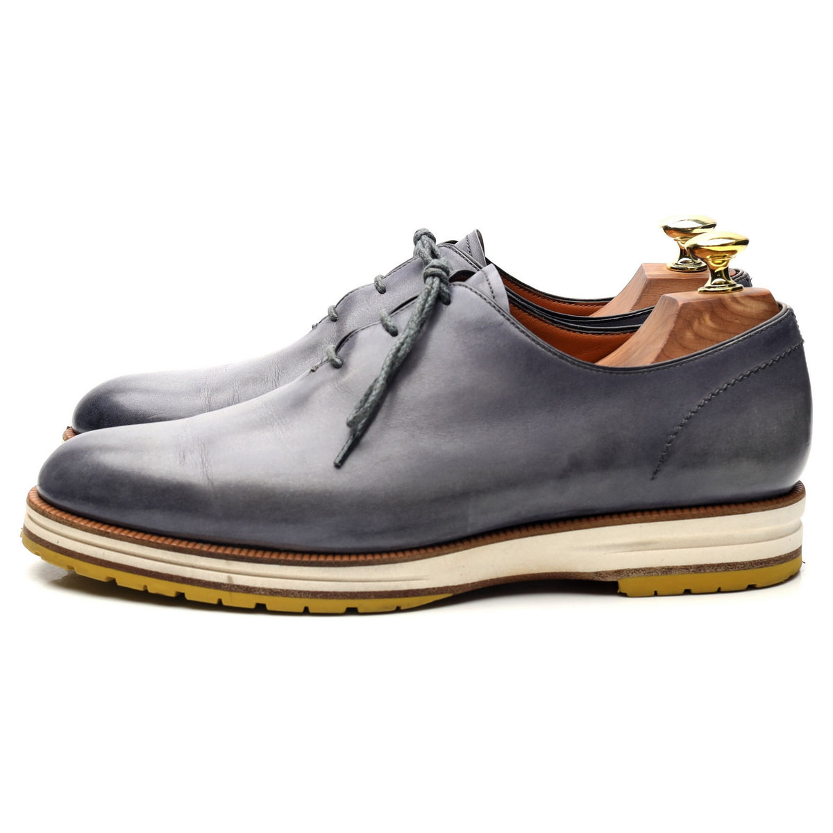 &#39;Alessio&#39; Blue Leather Wholecut Oxford UK 7