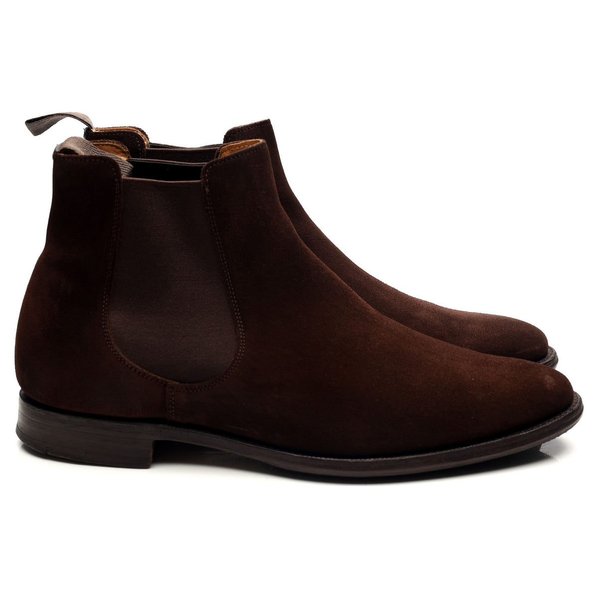 &#39;Houston&#39; Dark Brown Suede Chelsea Boots UK 6.5 F