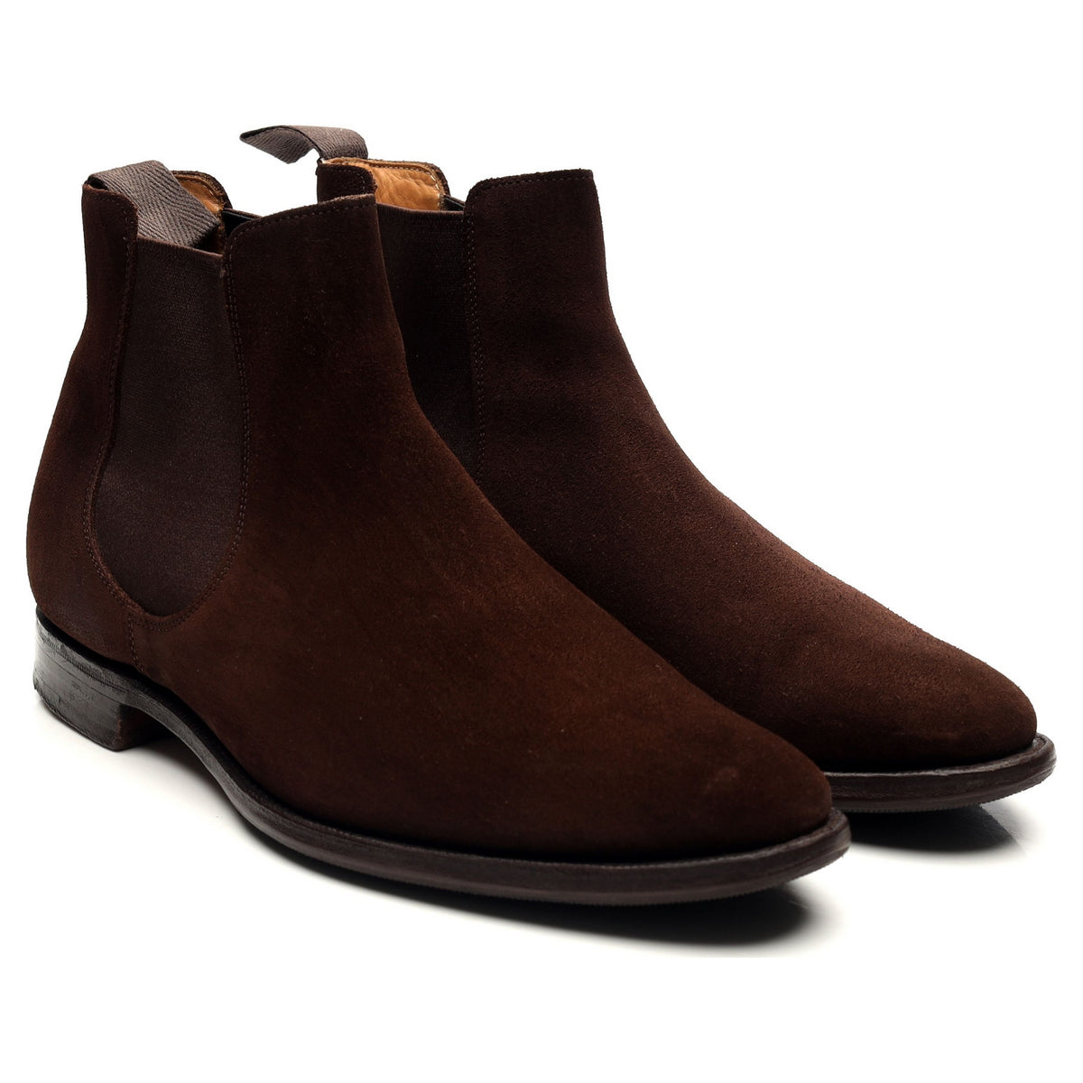 &#39;Houston&#39; Dark Brown Suede Chelsea Boots UK 6.5 F