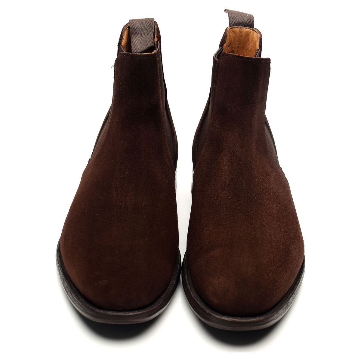 &#39;Houston&#39; Dark Brown Suede Chelsea Boots UK 6.5 F