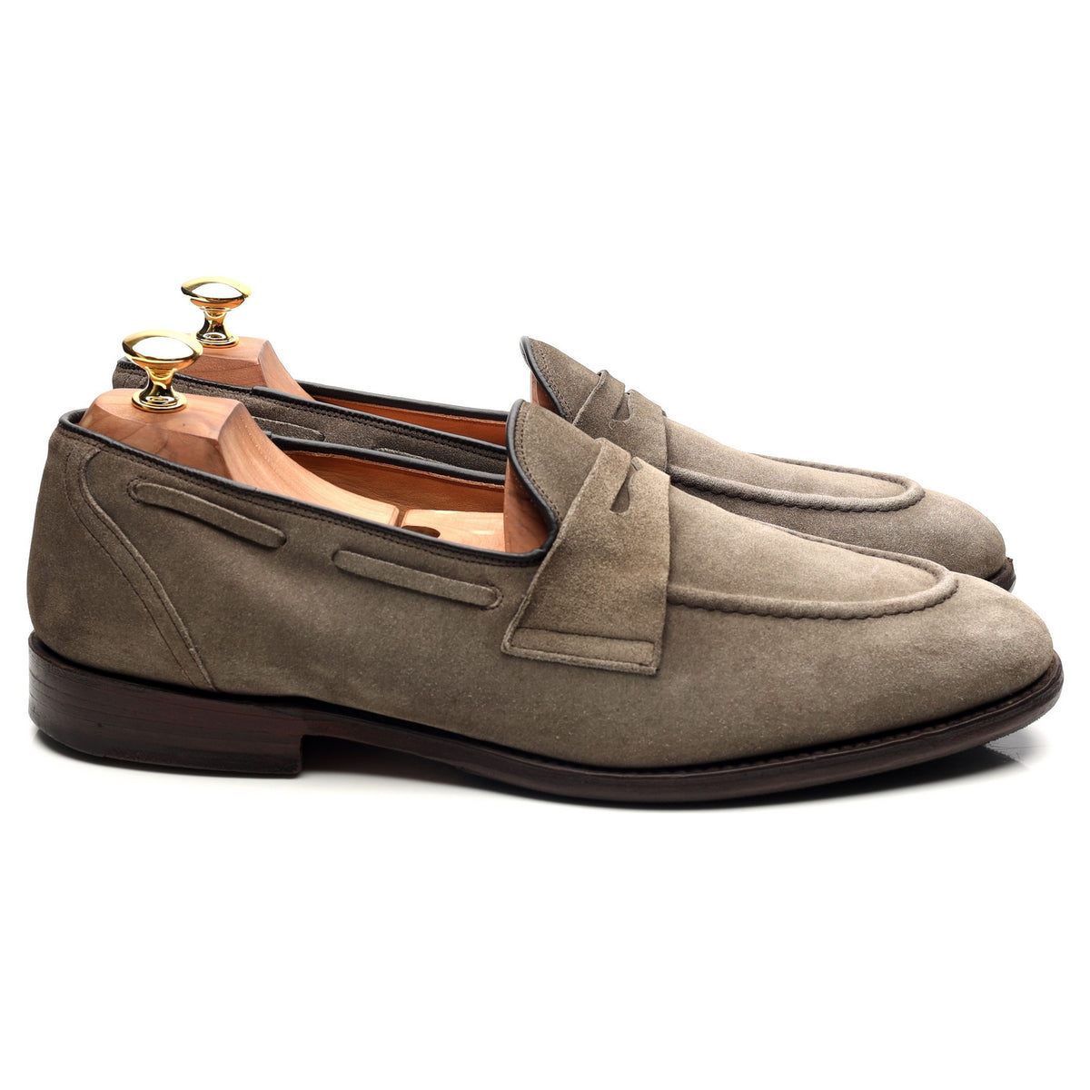&#39;Widnes&#39; Stone Suede Loafers UK 9.5 G