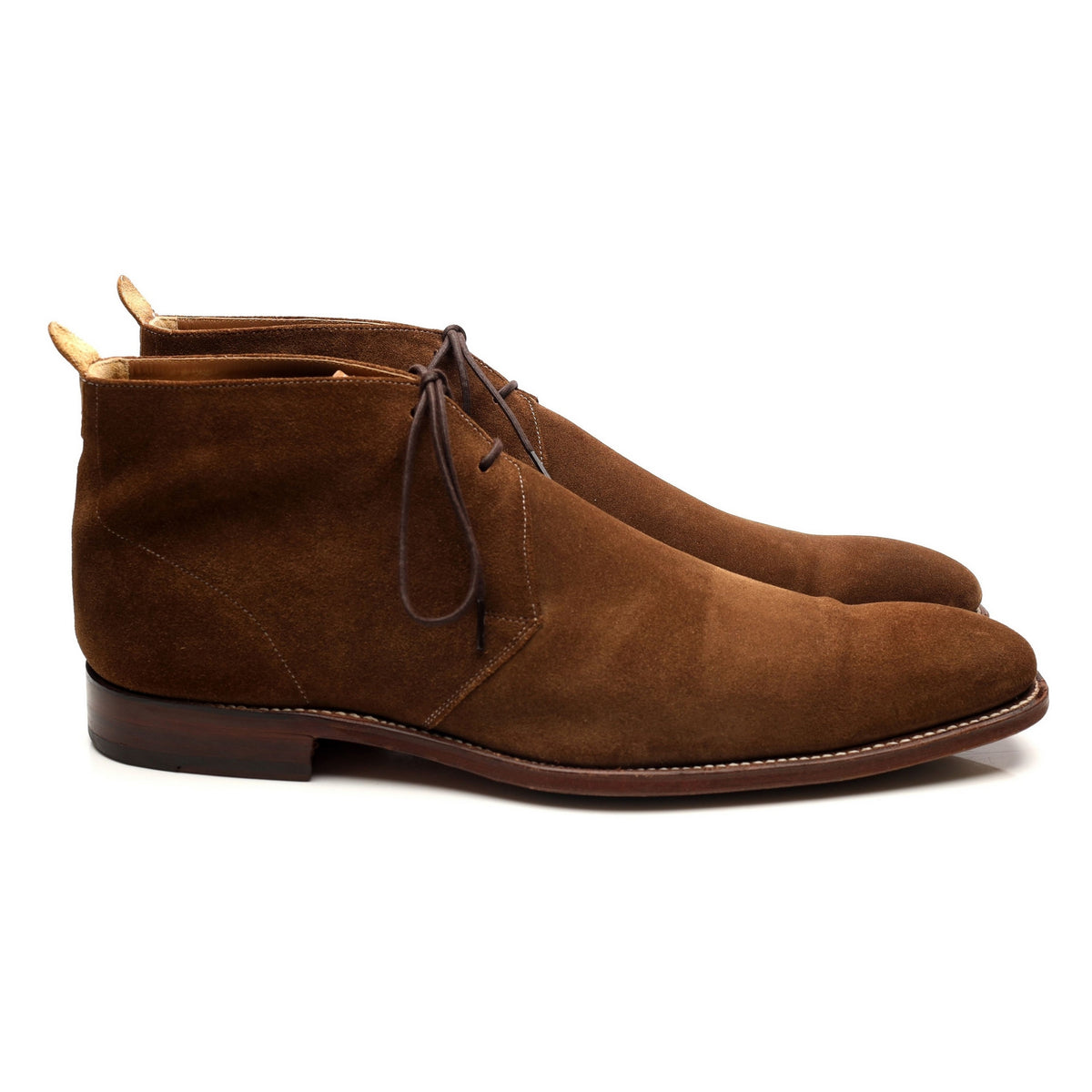 &#39;Silas&#39; Snuff Brown Suede Chukka Boots UK 10 F