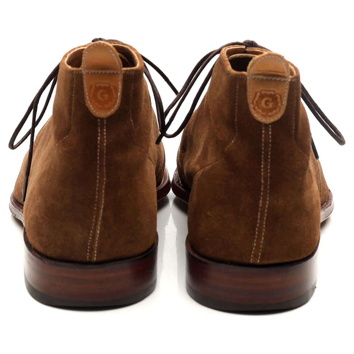 &#39;Silas&#39; Snuff Brown Suede Chukka Boots UK 10 F