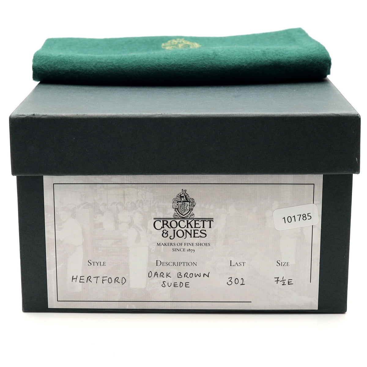 'Hertford' Dark Brown Suede Loafers UK 7.5 E