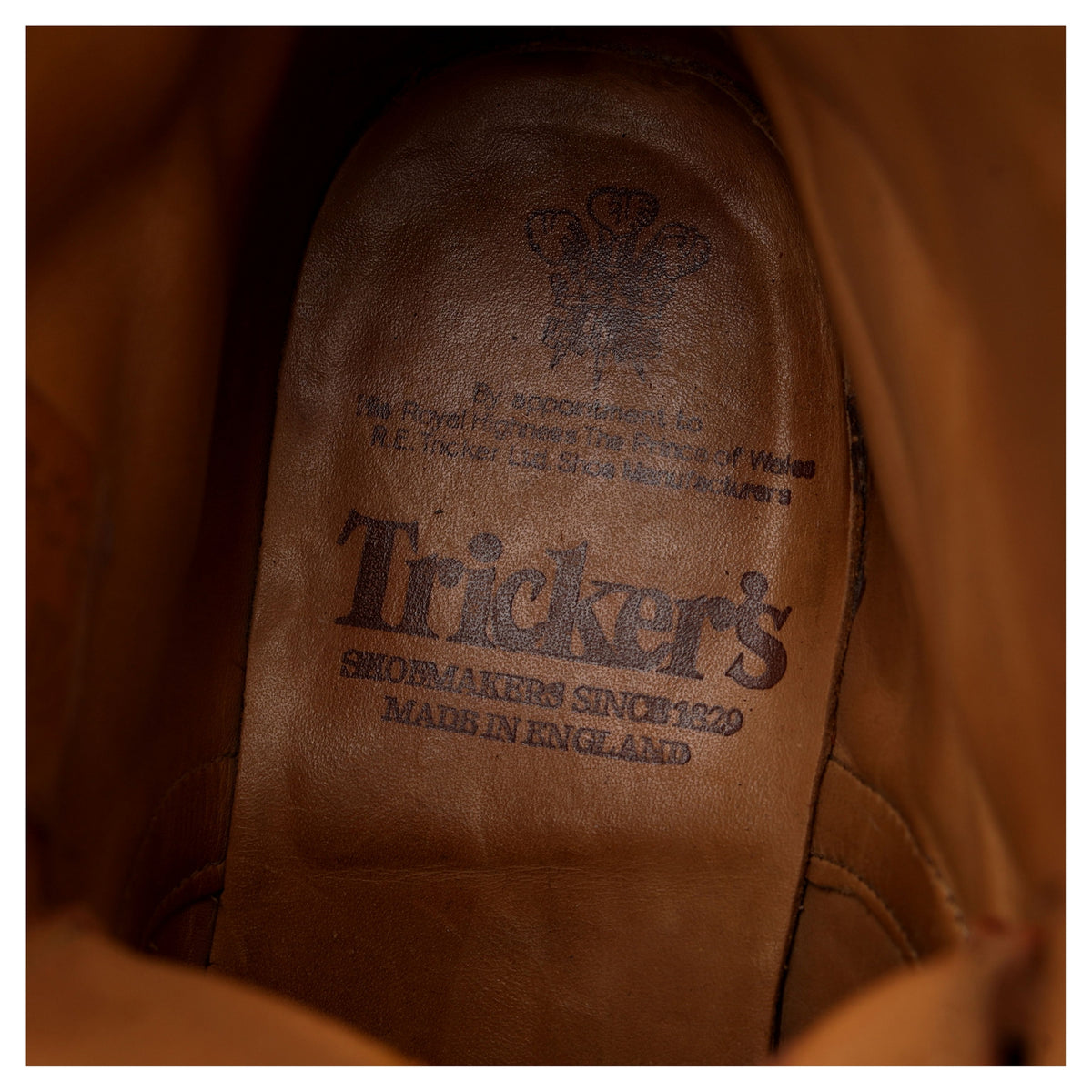 'Malton' Tan Brown Leather Brogue Boots UK 6