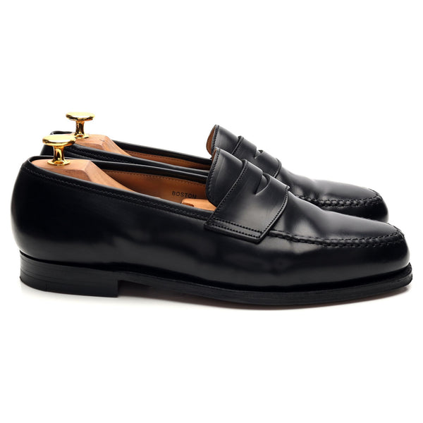 'Boston' Black Leather Loafers UK 6 G