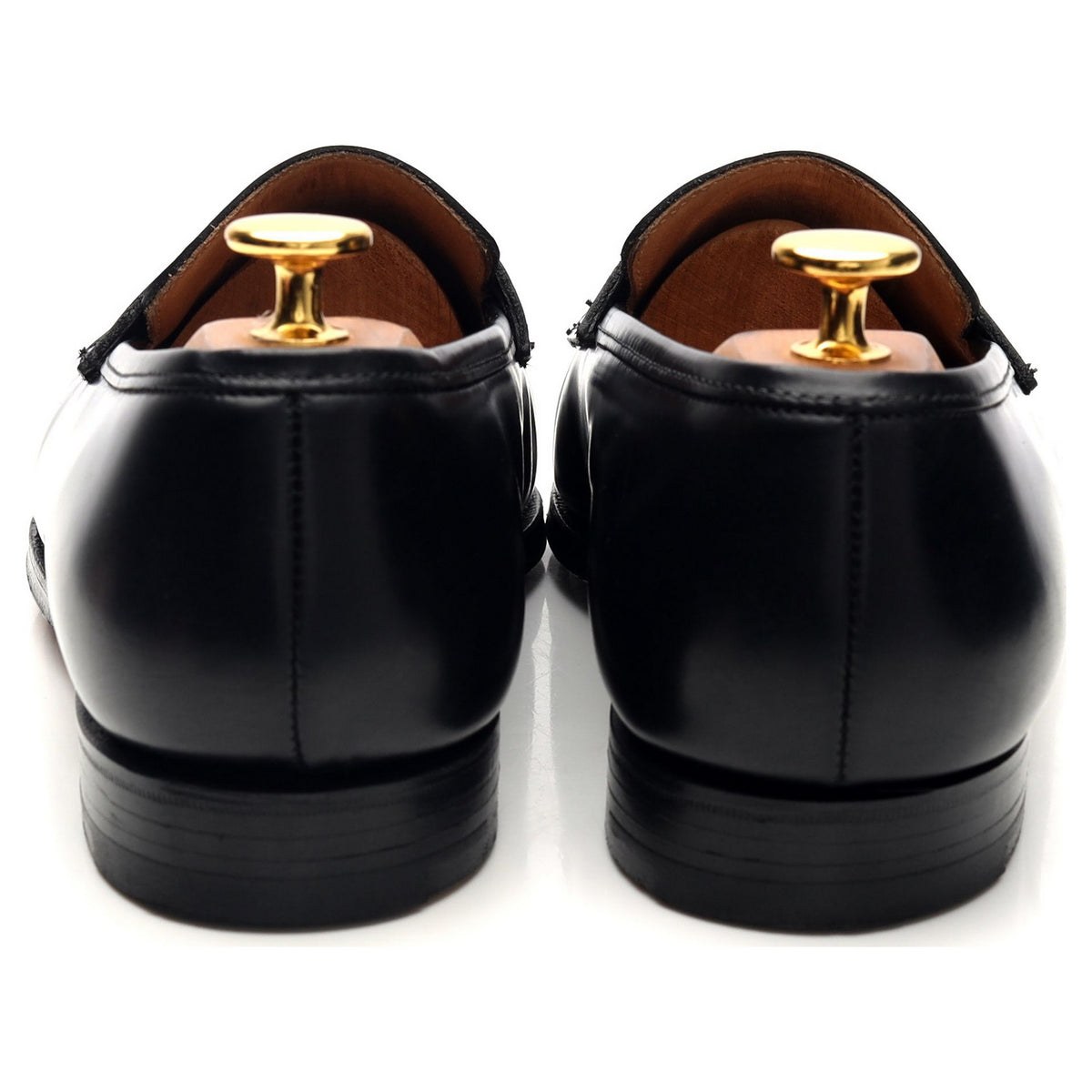 'Boston' Black Leather Loafers UK 6 G