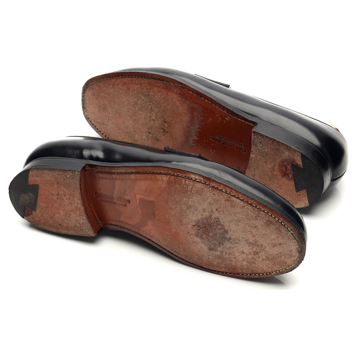 'Boston' Black Leather Loafers UK 6 G