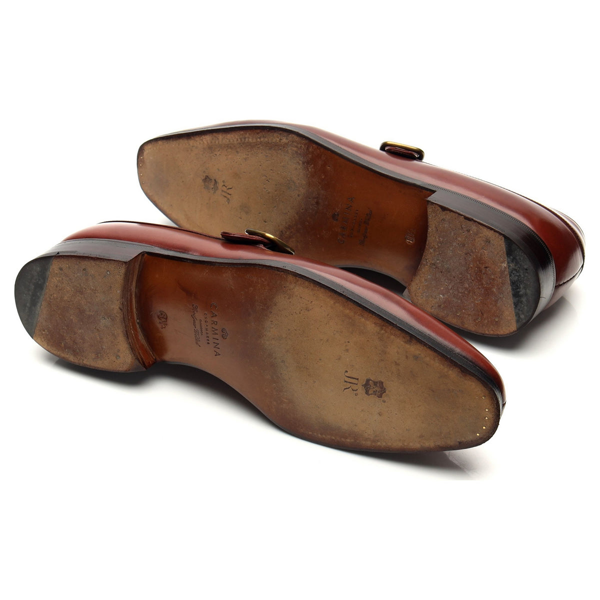 '80180' Red Cordovan Leather Split Toe Monk Strap UK 8.5 EE