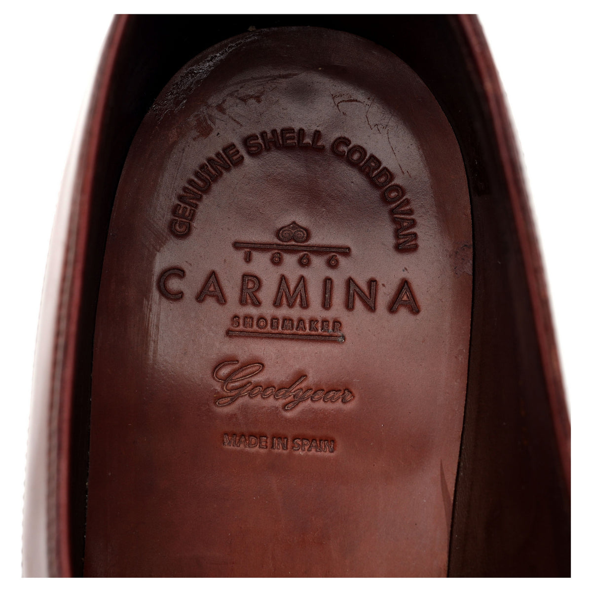 '80180' Red Cordovan Leather Split Toe Monk Strap UK 8.5 EE