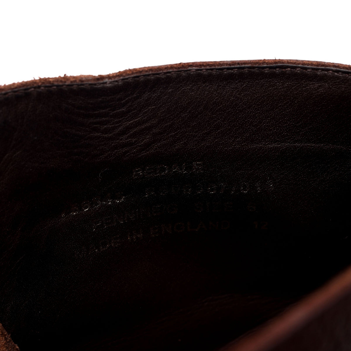 1880 'Bedale' Brown Grain Leather Brogue Boots UK 6 G