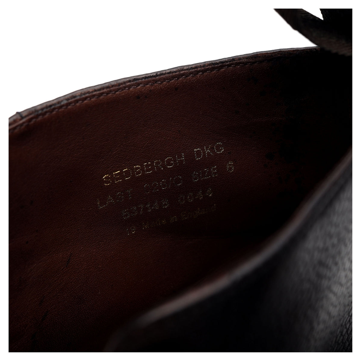 1880 'Sedbergh' Black Leather Cap Toe Boots UK 6 G