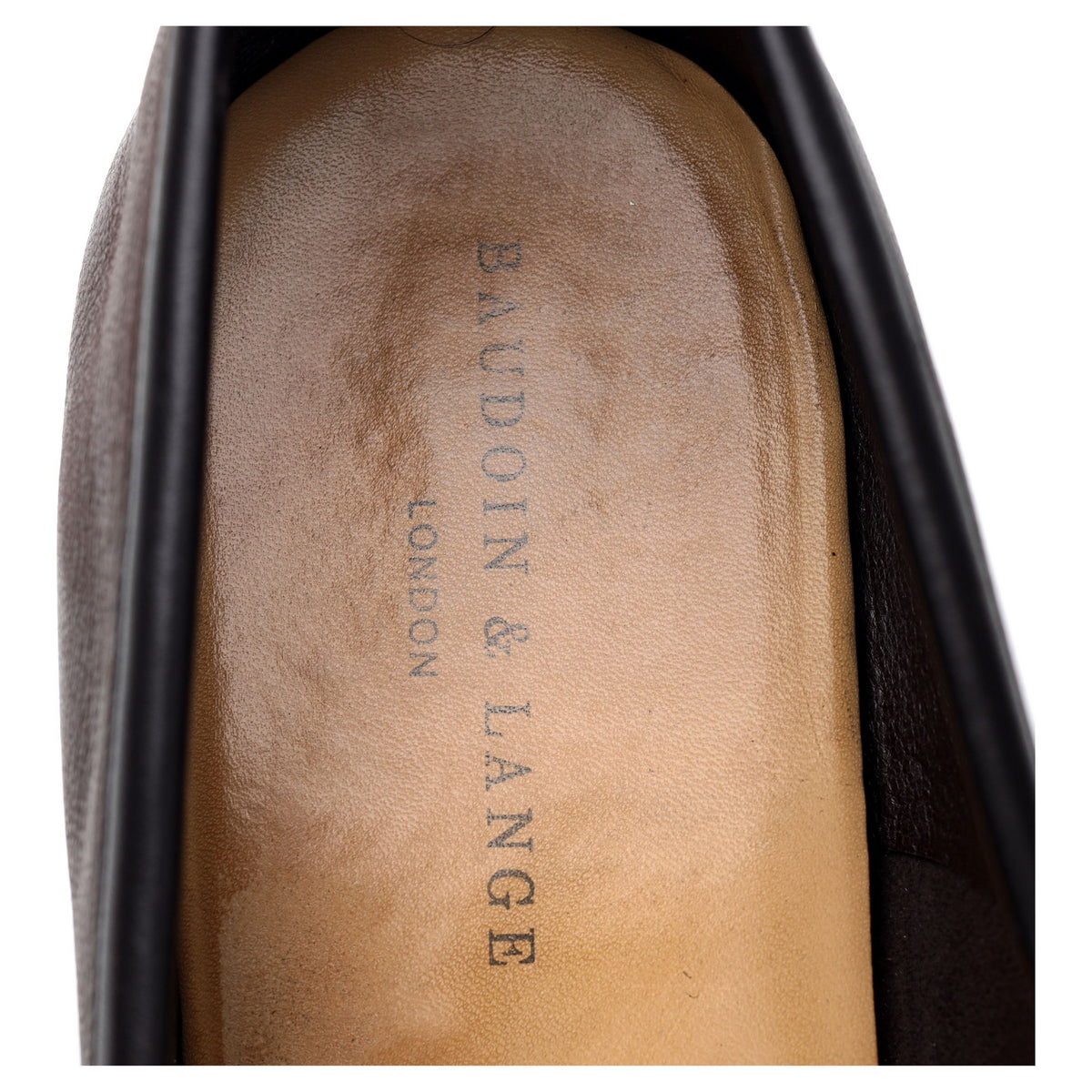 'Sagan Bow' Dark Brown Leather Slip On Loafers UK 11 / UK 11.5