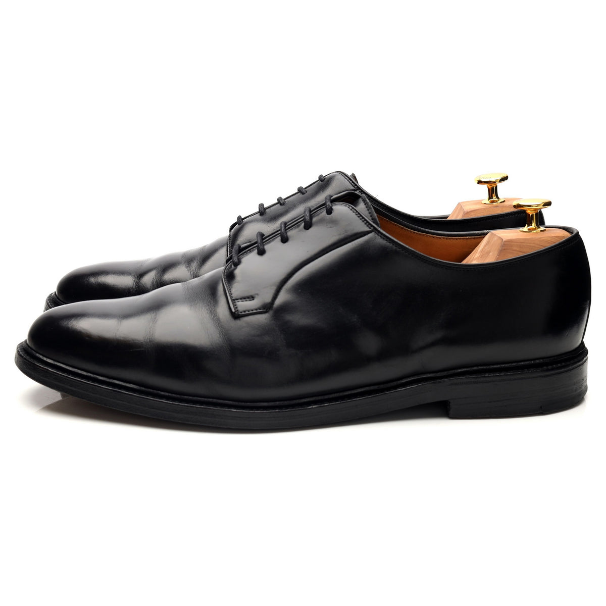 'Carlisle' Black Leather Derby UK 13 E