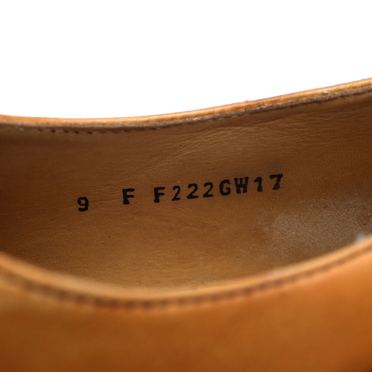 Tan Brown Leather Derby Brogues UK 9 F