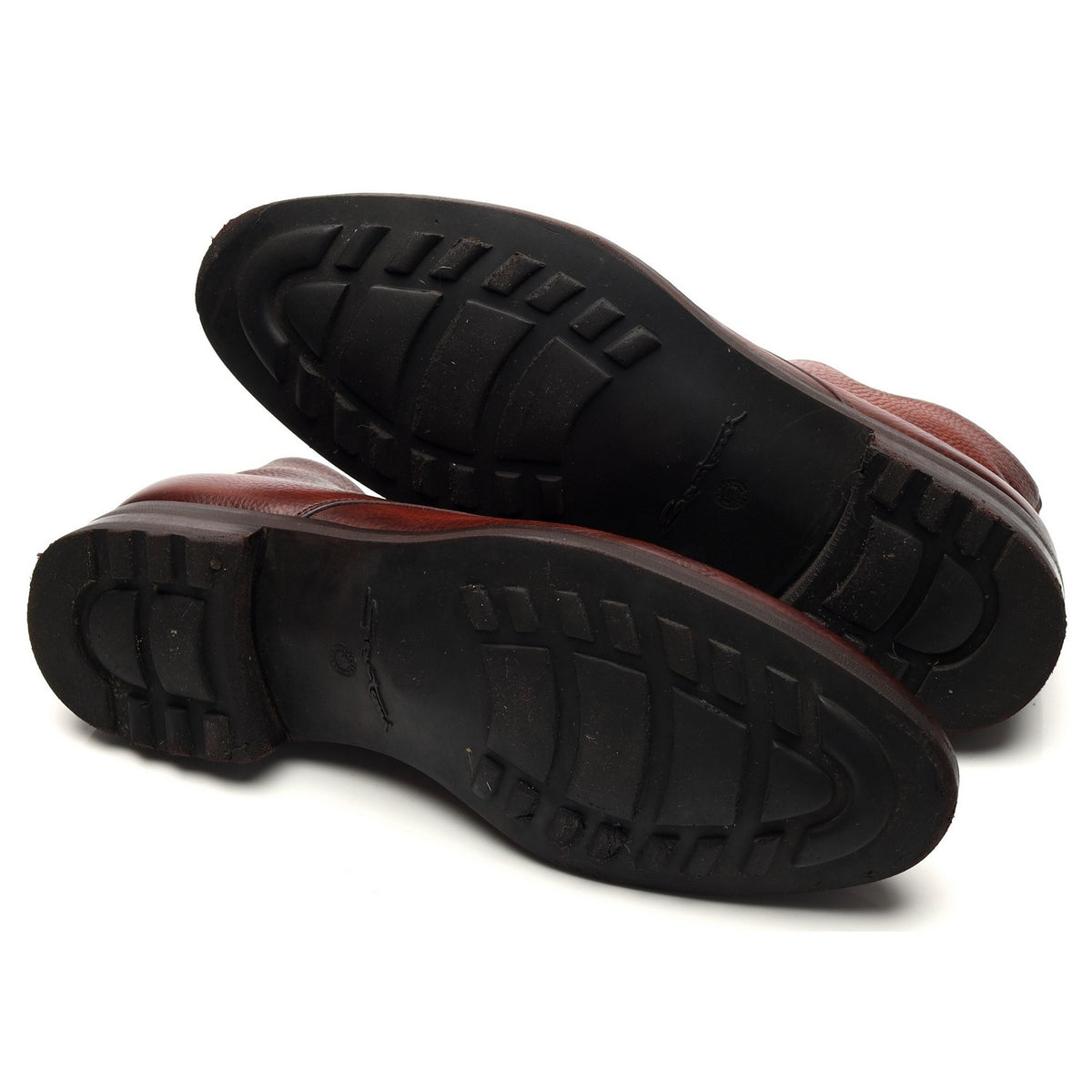 Brown Grain Leather Chukka Boots UK 9.5 F