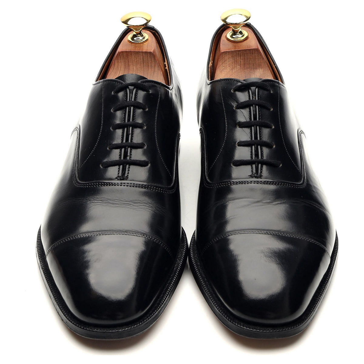 'Balmoral' Black Leather Oxford UK 8 G