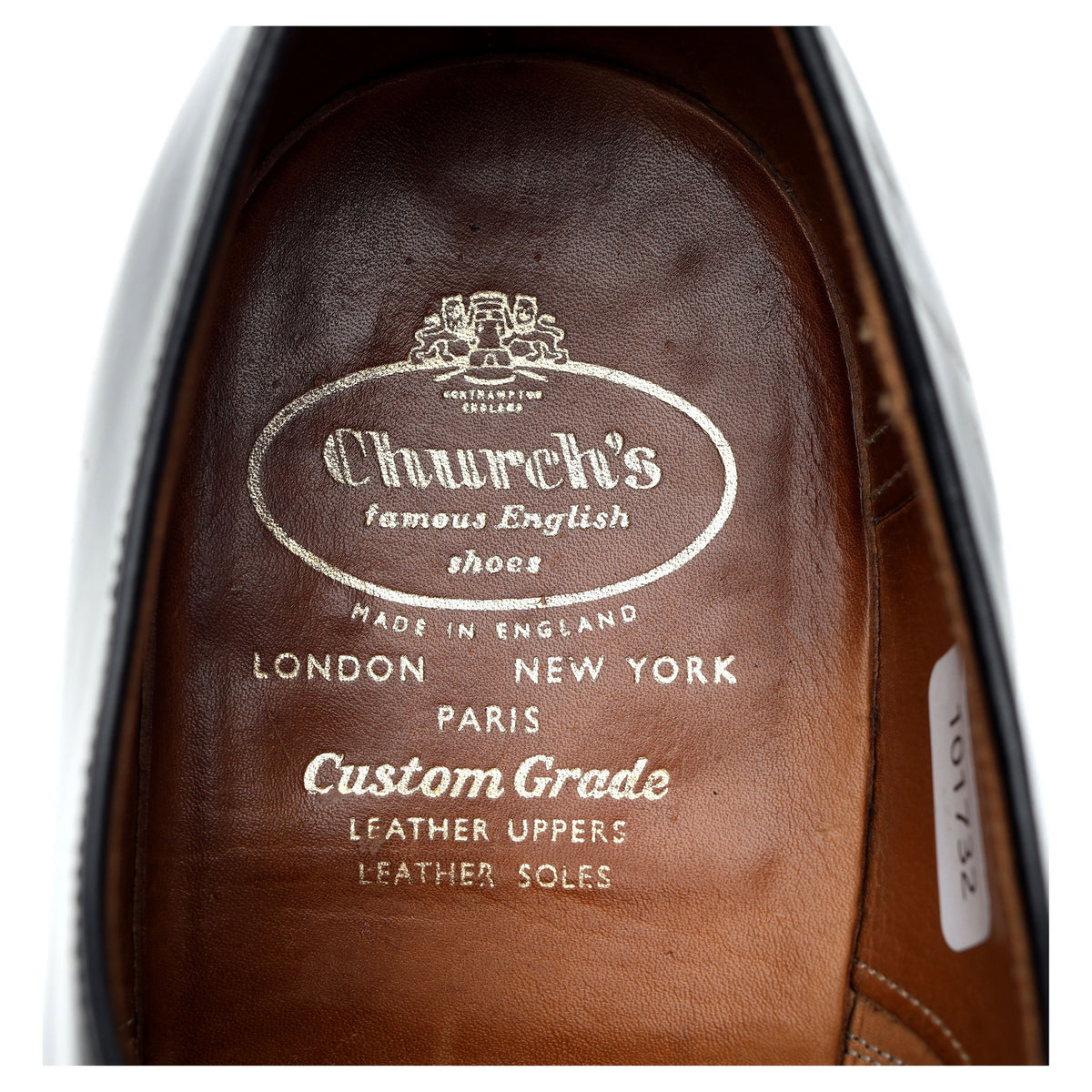 'Balmoral' Black Leather Oxford UK 8 G