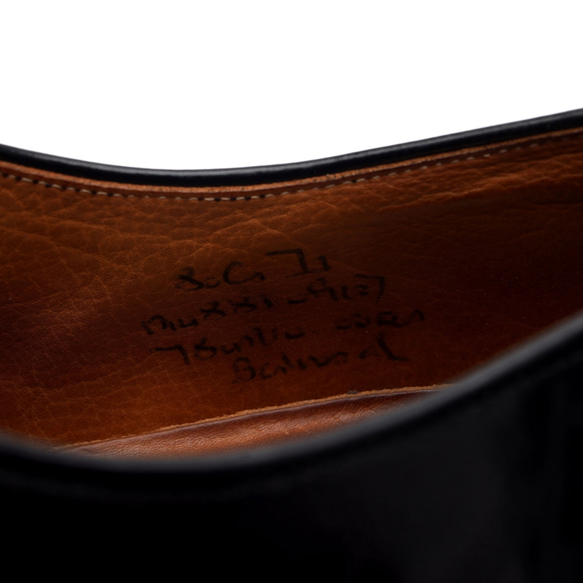 'Balmoral' Black Leather Oxford UK 8 G