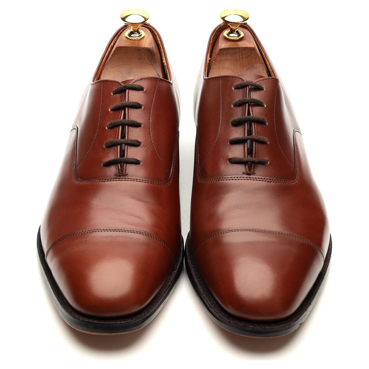'Consul' Tan Brown Leather Oxford UK 9 F