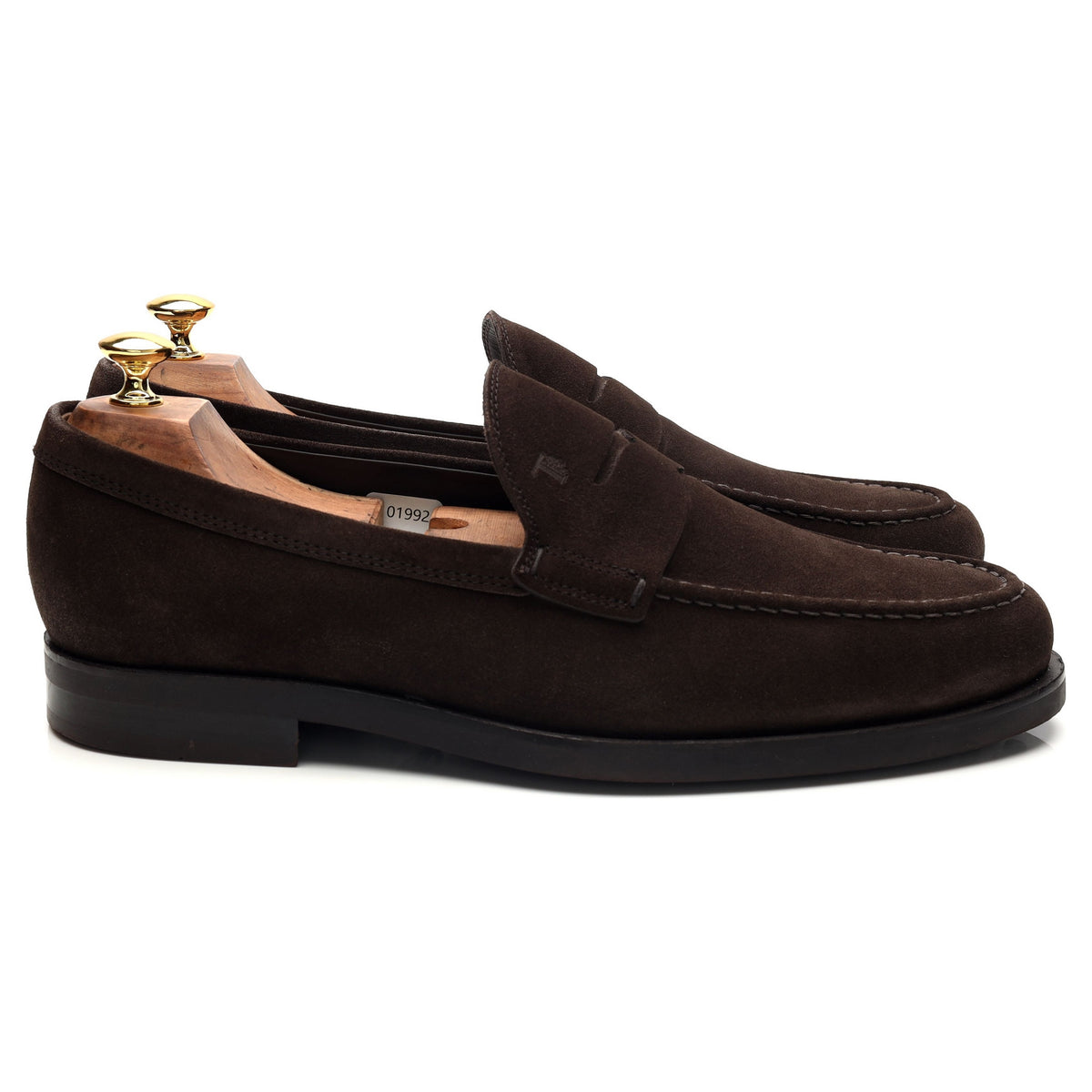 Dark Brown Suede Loafers UK 10