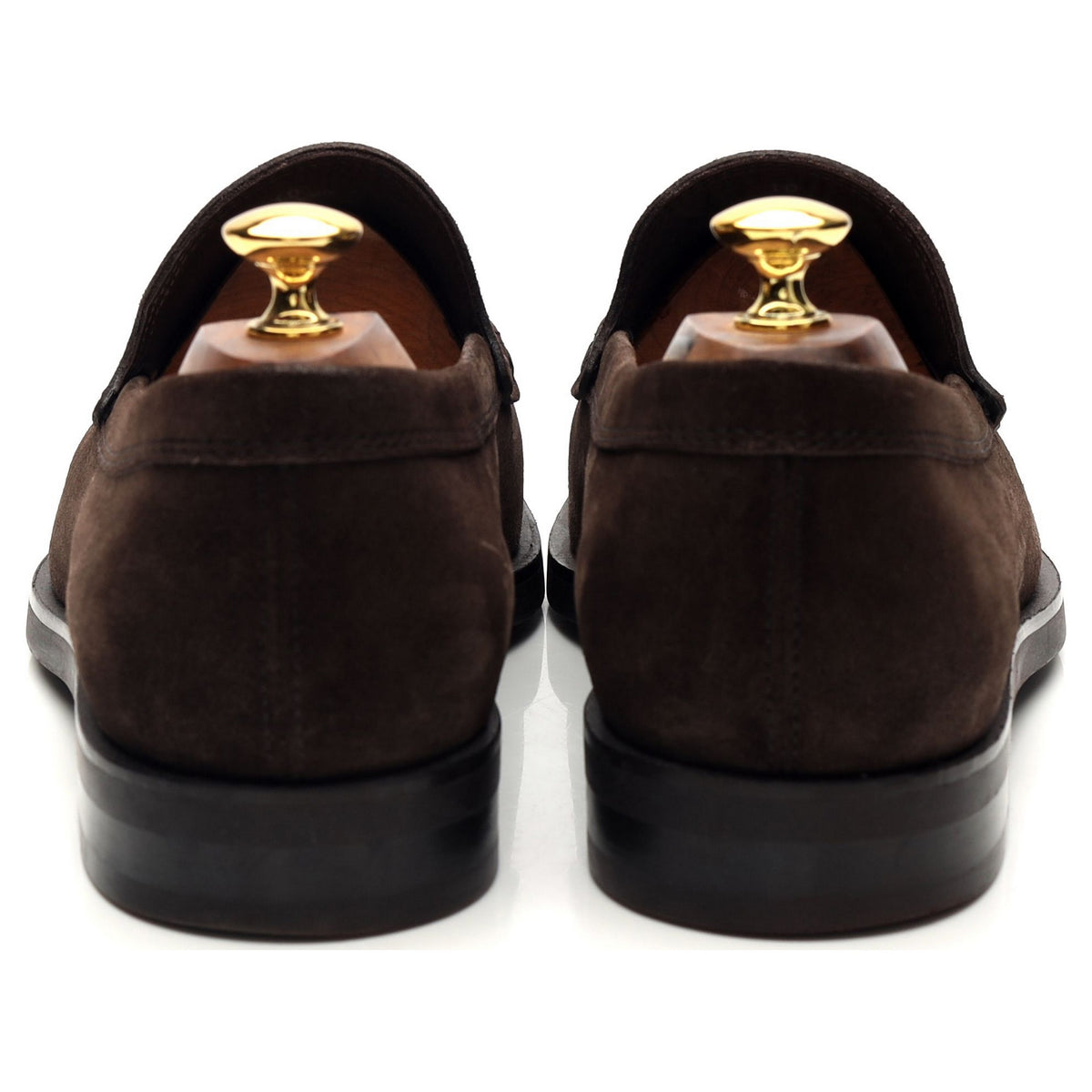 Dark Brown Suede Loafers UK 10