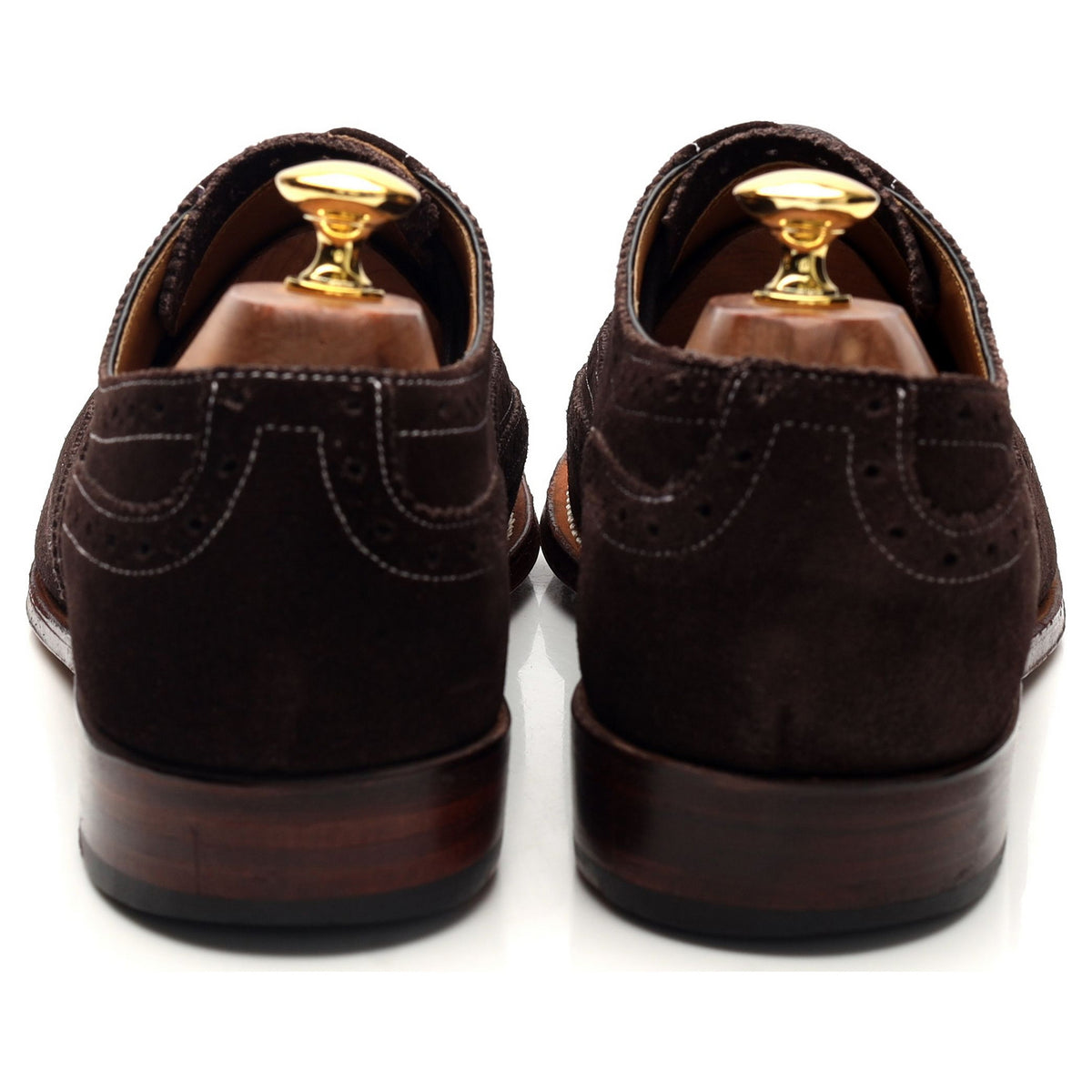 'Dylan' Dark Brown Leather Oxford Brogues UK 9 F