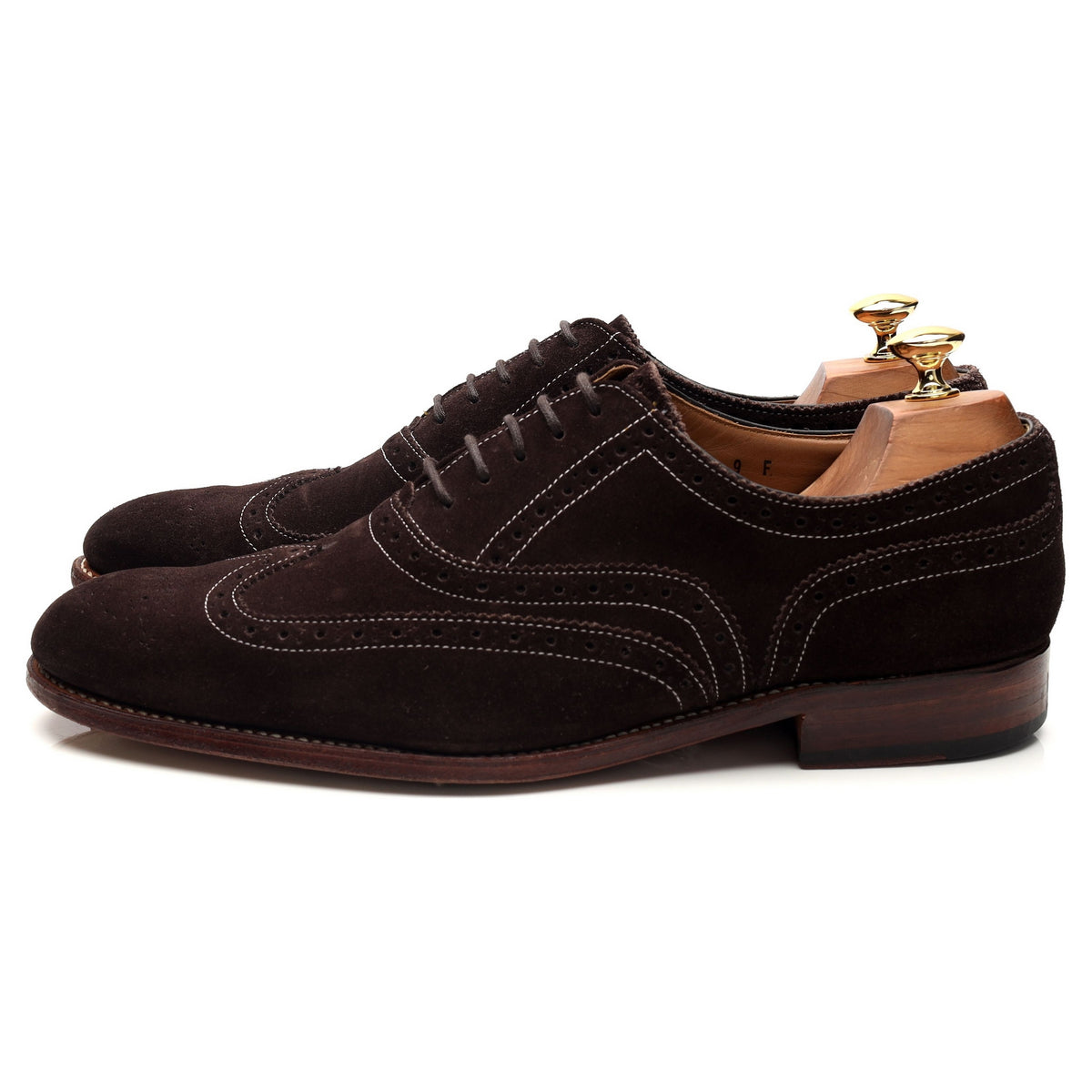 'Dylan' Dark Brown Leather Oxford Brogues UK 9 F