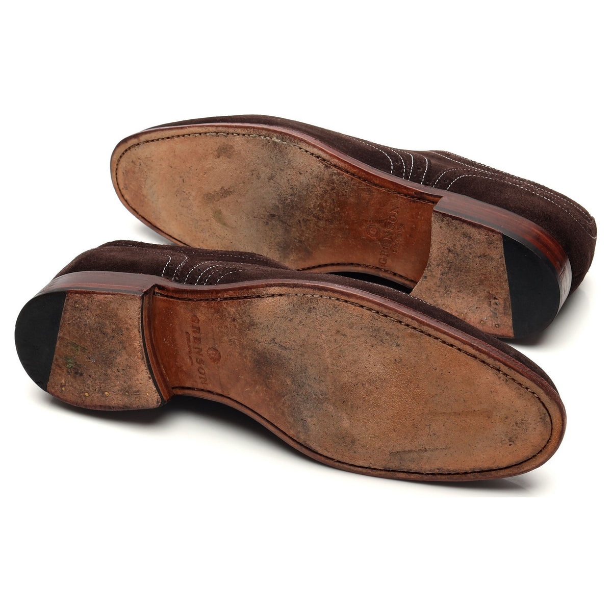 'Dylan' Dark Brown Leather Oxford Brogues UK 9 F