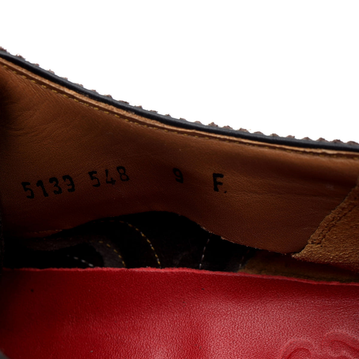 'Dylan' Dark Brown Leather Oxford Brogues UK 9 F