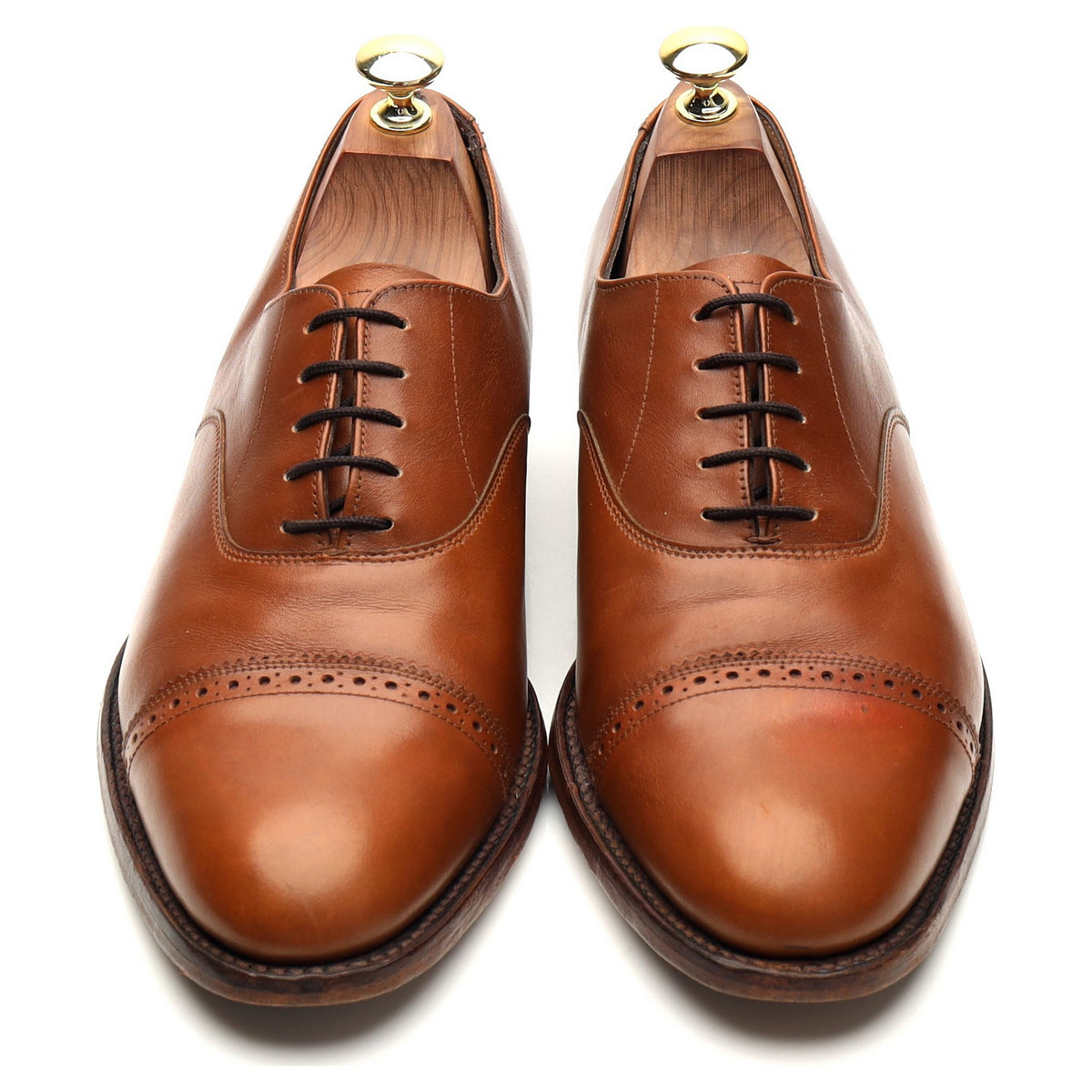 '8469T' Tan Brown Leather Oxford UK 7 F