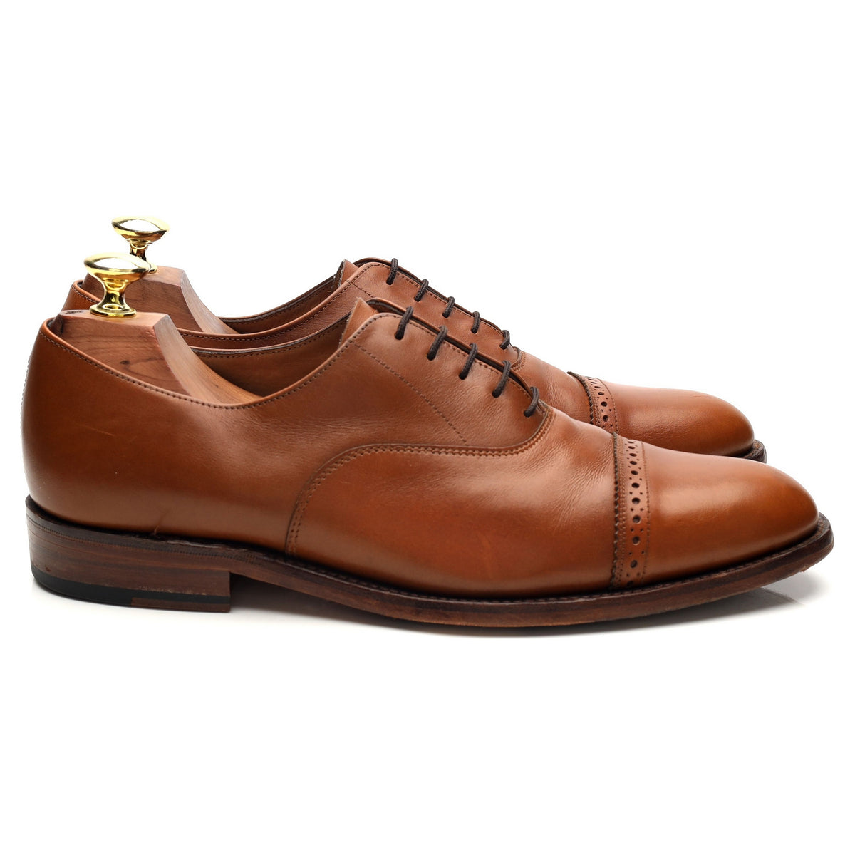 '8469T' Tan Brown Leather Oxford UK 7 F