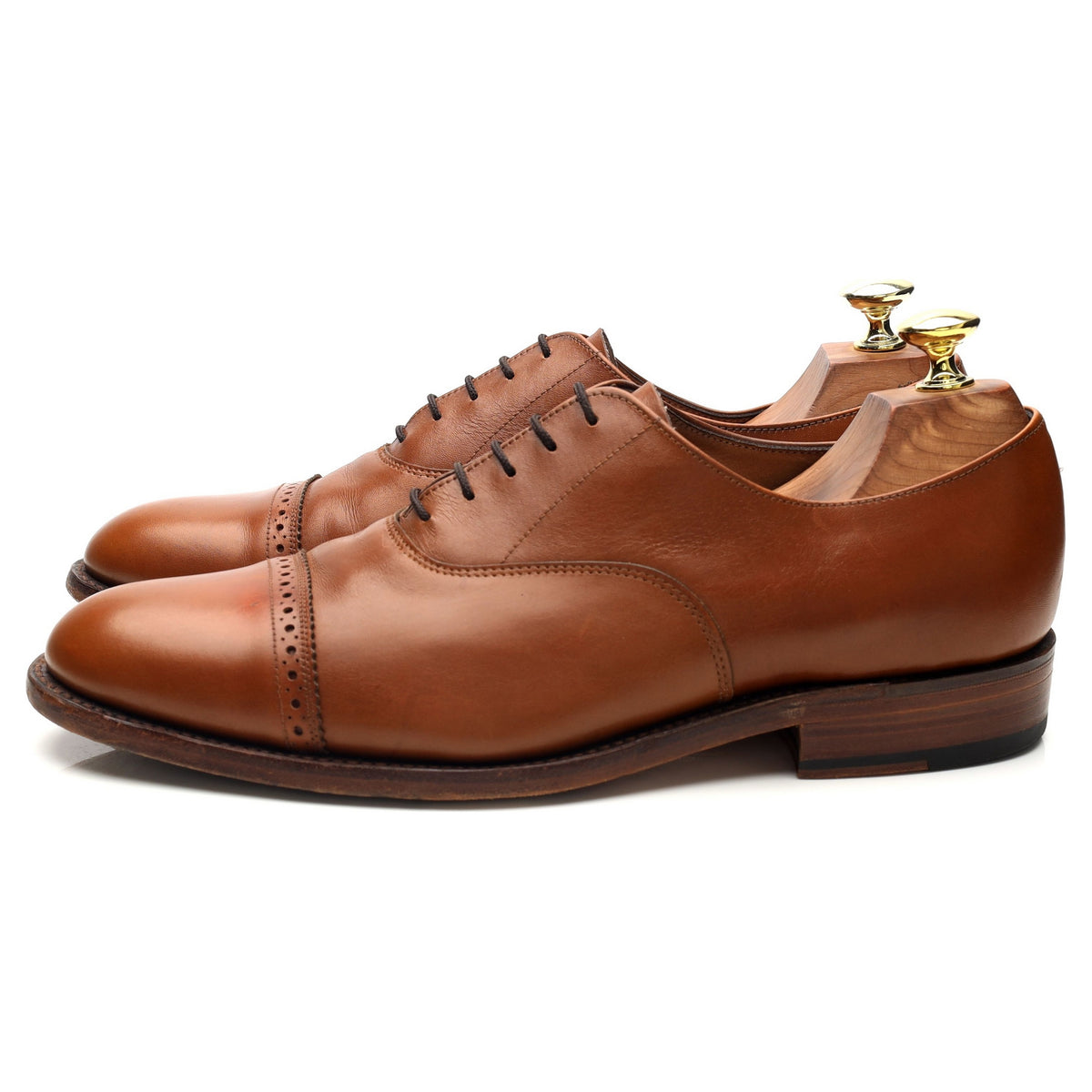 '8469T' Tan Brown Leather Oxford UK 7 F
