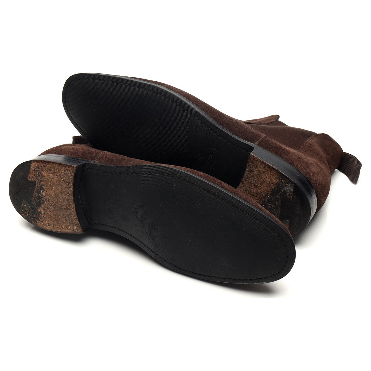 'Amberley' Dark Brown Suede Chelsea Boots UK 8 F