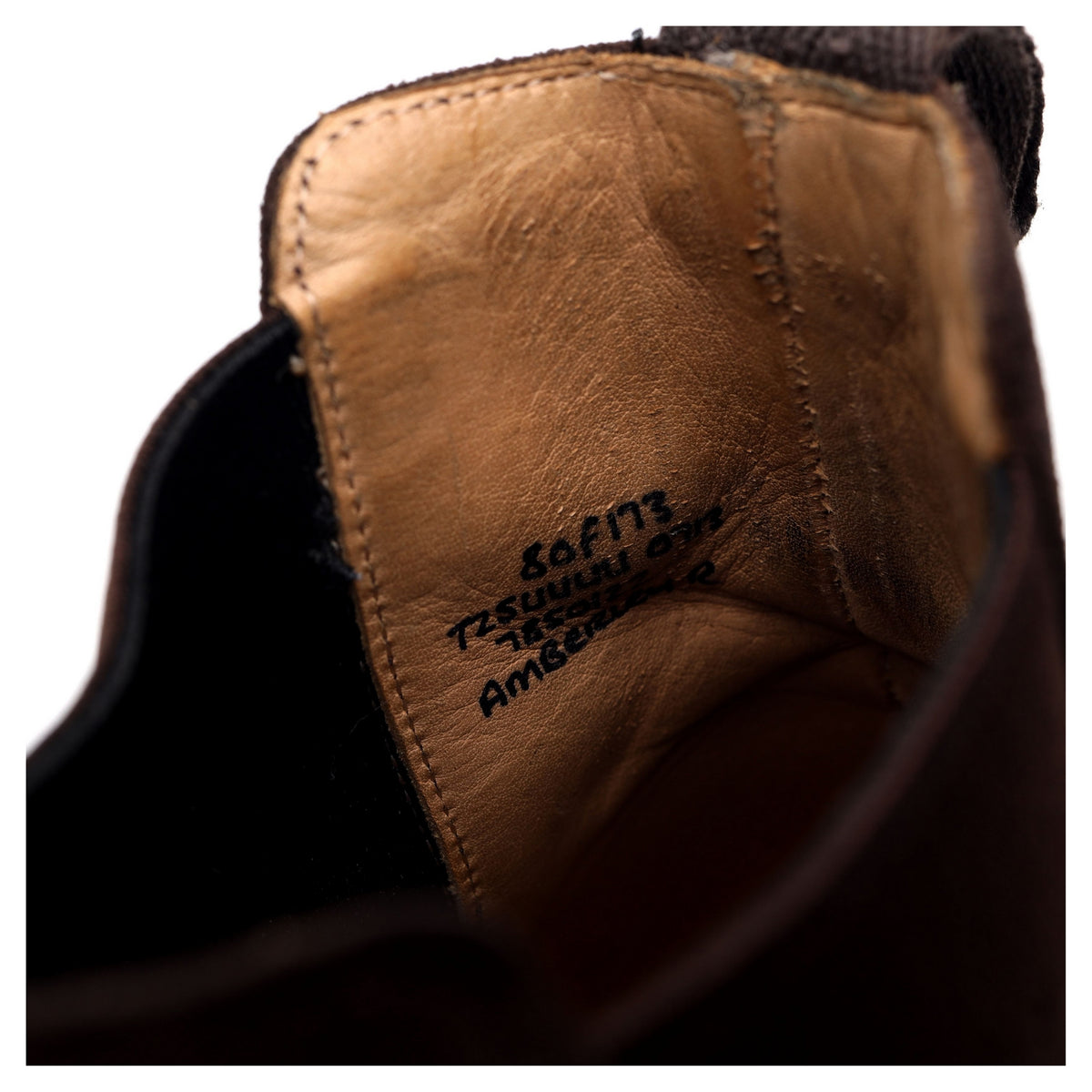'Amberley' Dark Brown Suede Chelsea Boots UK 8 F