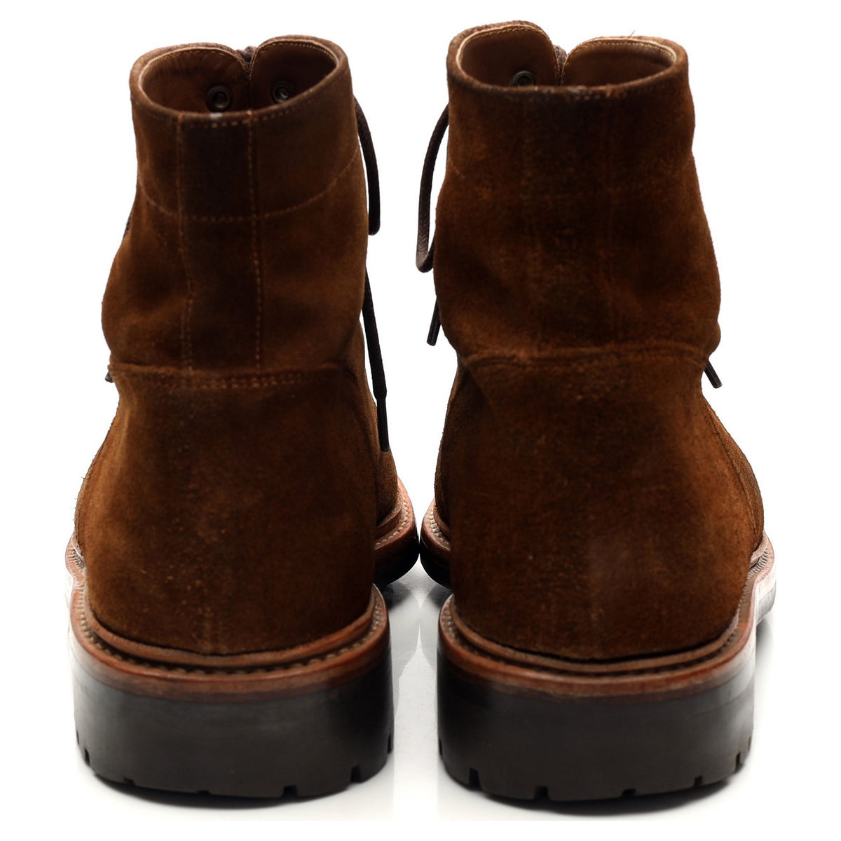 'Grover' Snuff Brown Suede Split Toe Boots UK 10 G