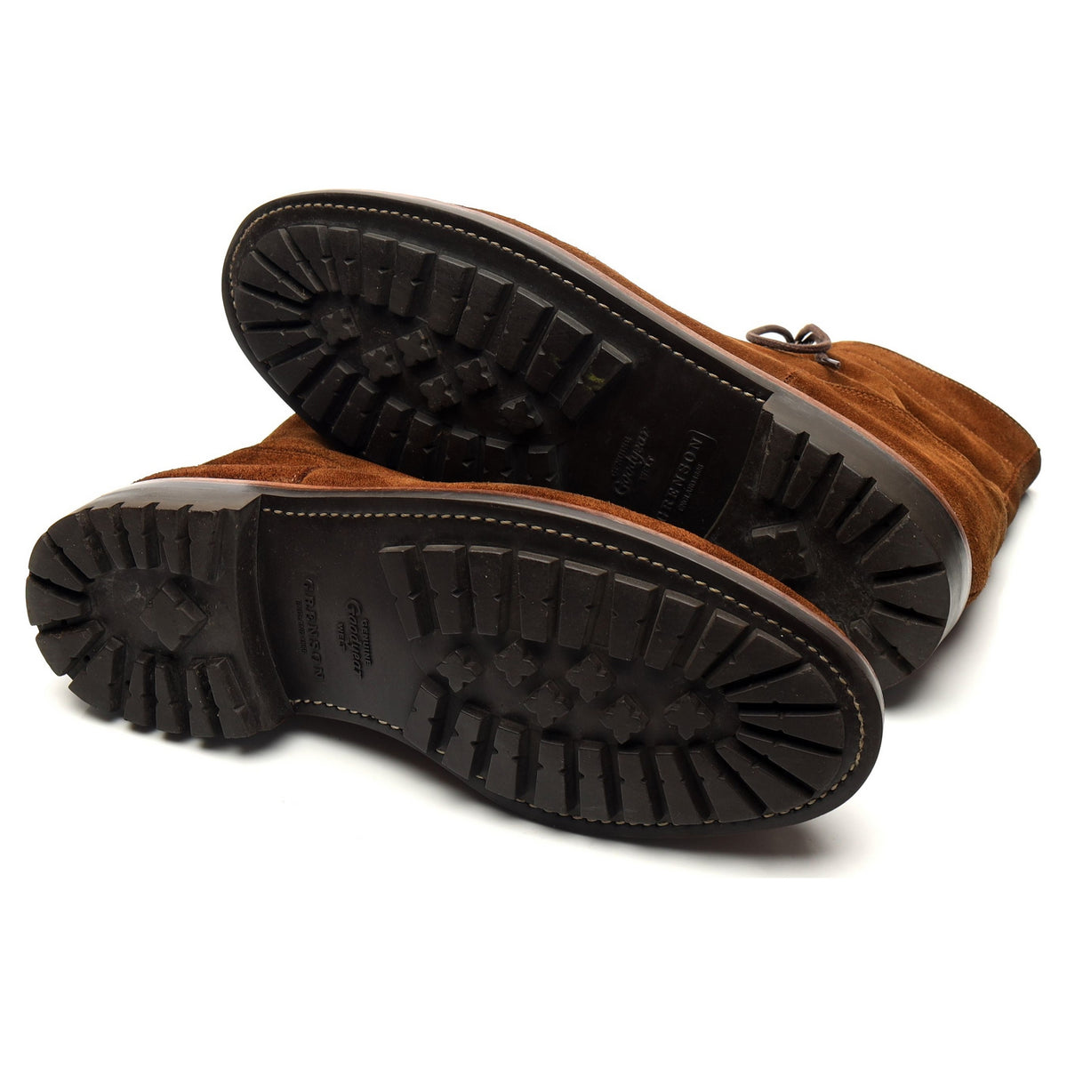 'Grover' Snuff Brown Suede Split Toe Boots UK 10 G