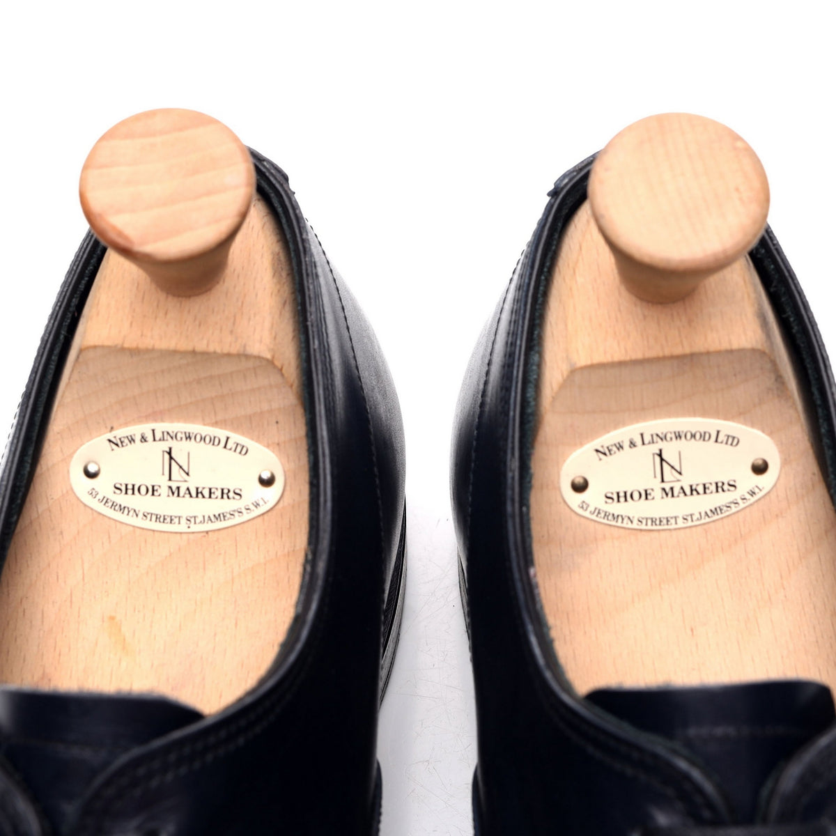 Navy Blue Leather Oxford UK 10 E