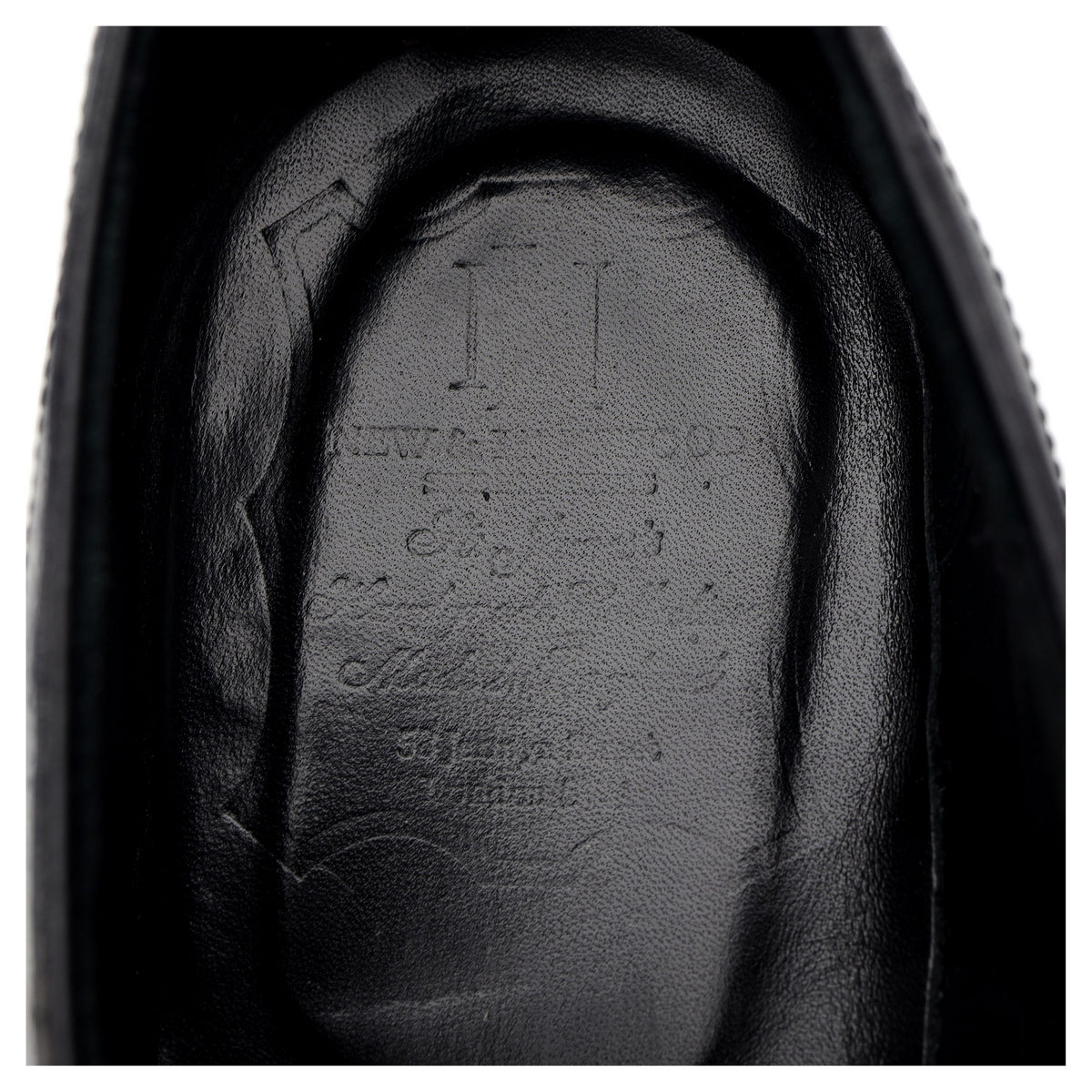 Navy Blue Leather Oxford UK 10 E