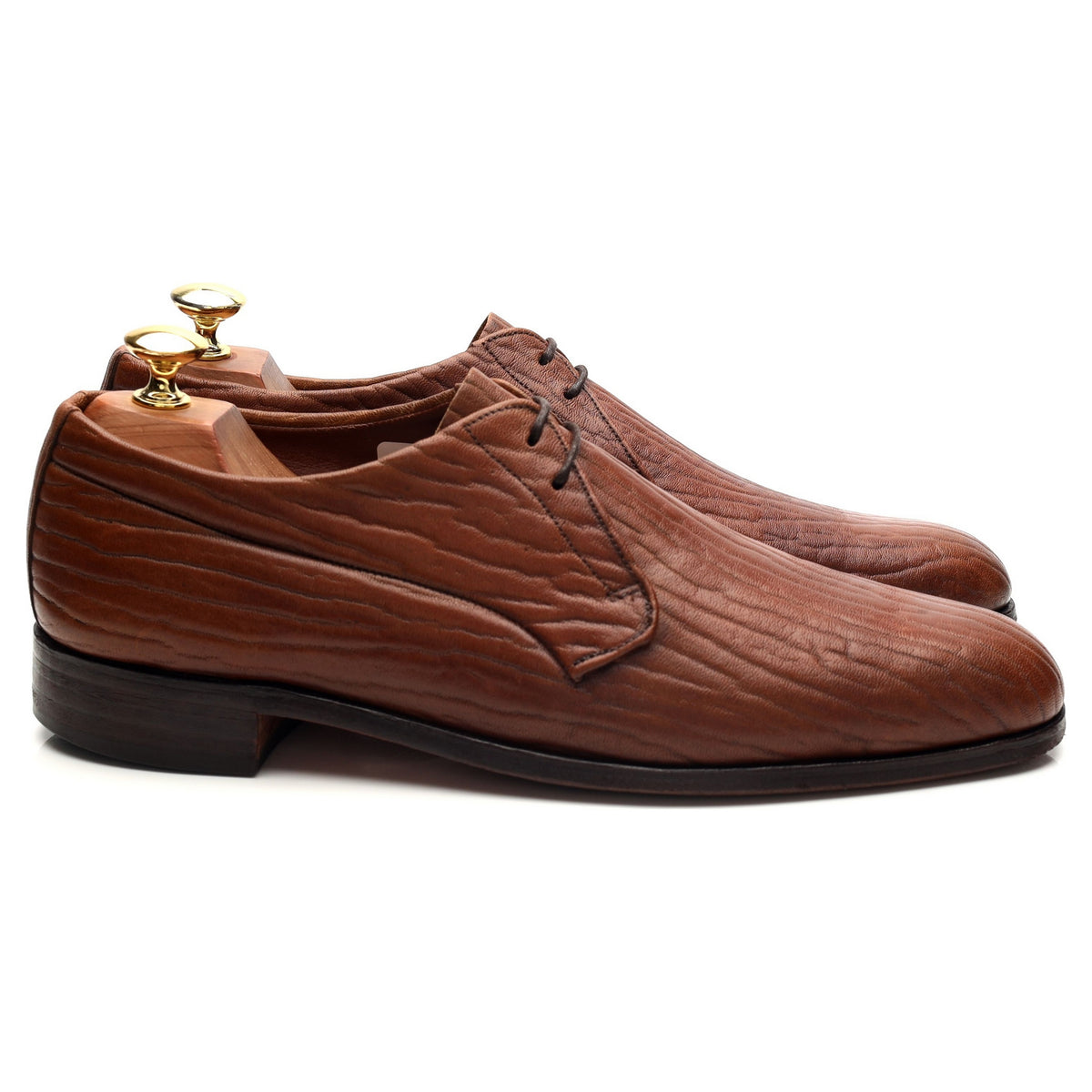 Tan Brown Baffin Bay Seal Leather Derby UK 8 US 9 D