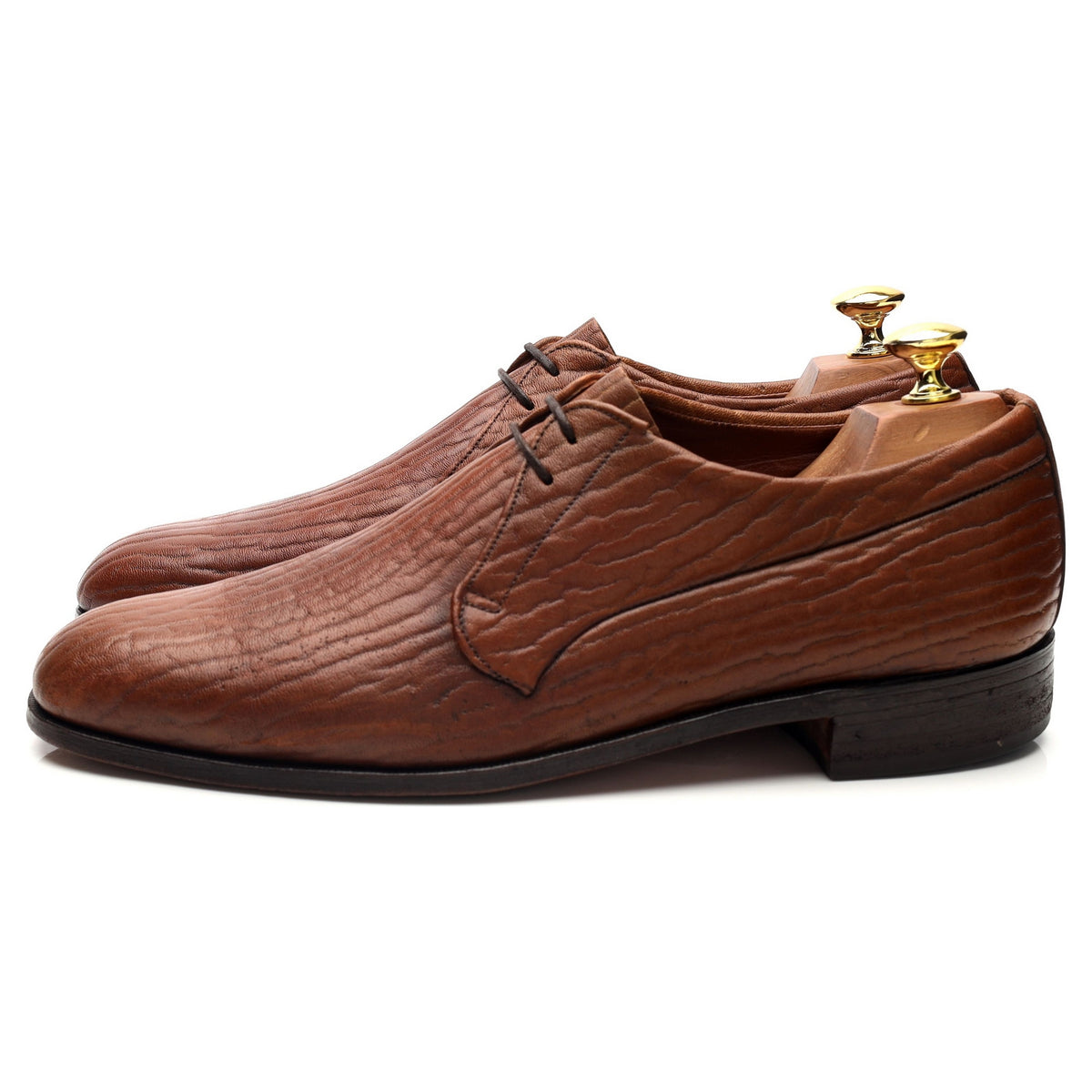 Tan Brown Baffin Bay Seal Leather Derby UK 8 US 9 D