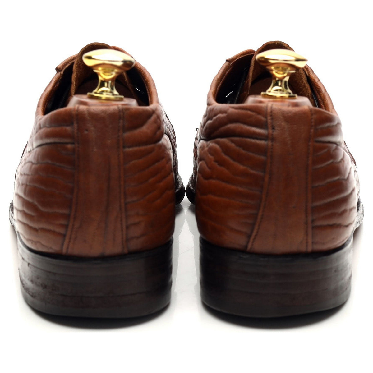 Tan Brown Baffin Bay Seal Leather Derby UK 8 US 9 D